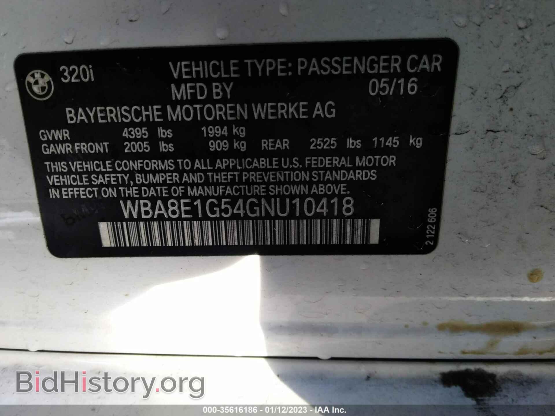 2016 BMW 3 SERIES - VIN: WBA8E1G54GNU10418 - Фото 9