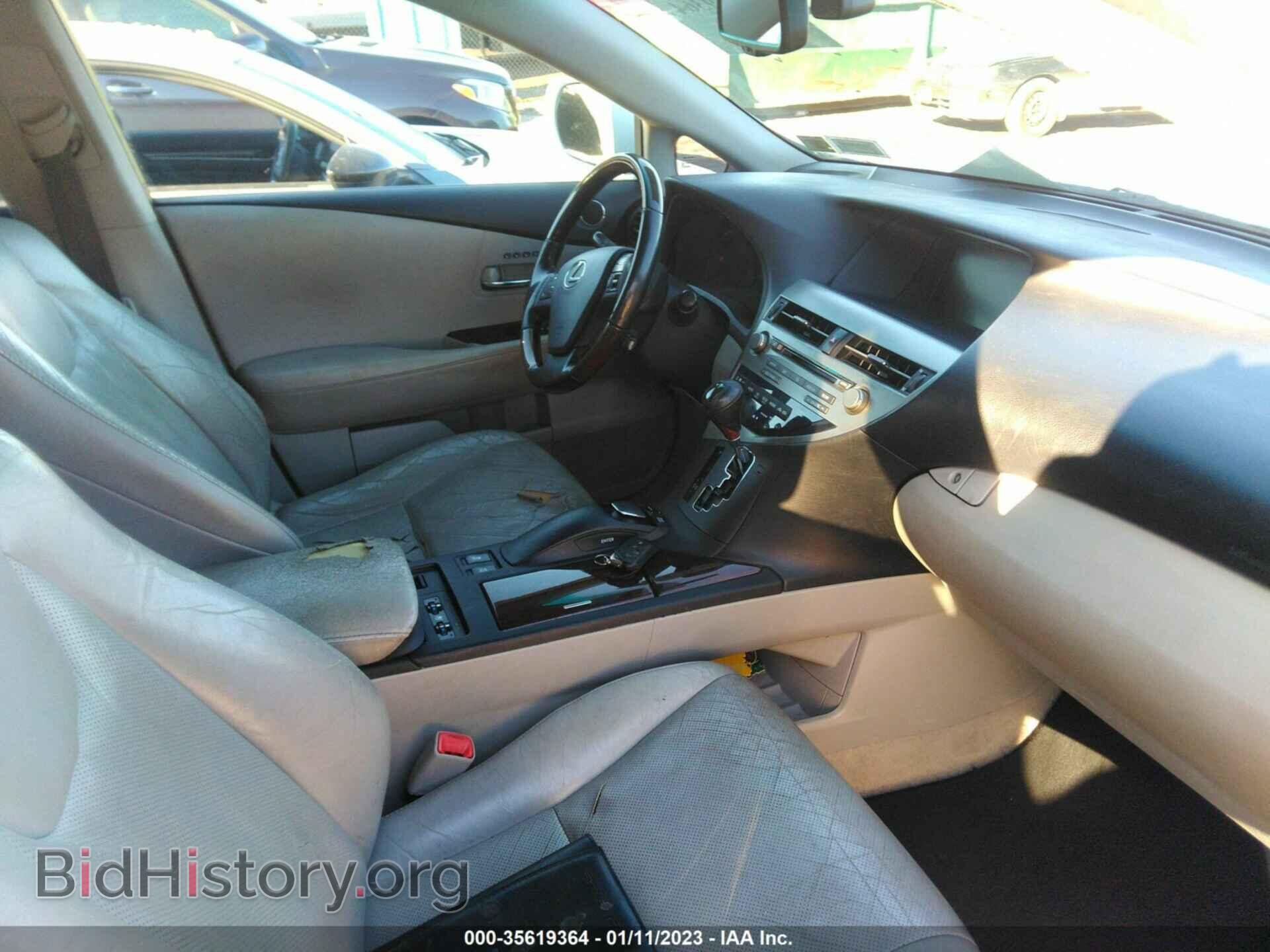2010 LEXUS RX 350 - VIN: 2T2BK1BA2AC078829 - Фото 5