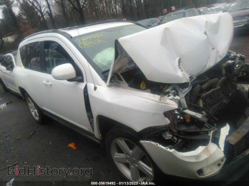 2014 Jeep COMPASS High Altitude (VIN 1C4NJCEA5ED757644) — фото 1 из 11, IAAI, повреждение: передняя часть