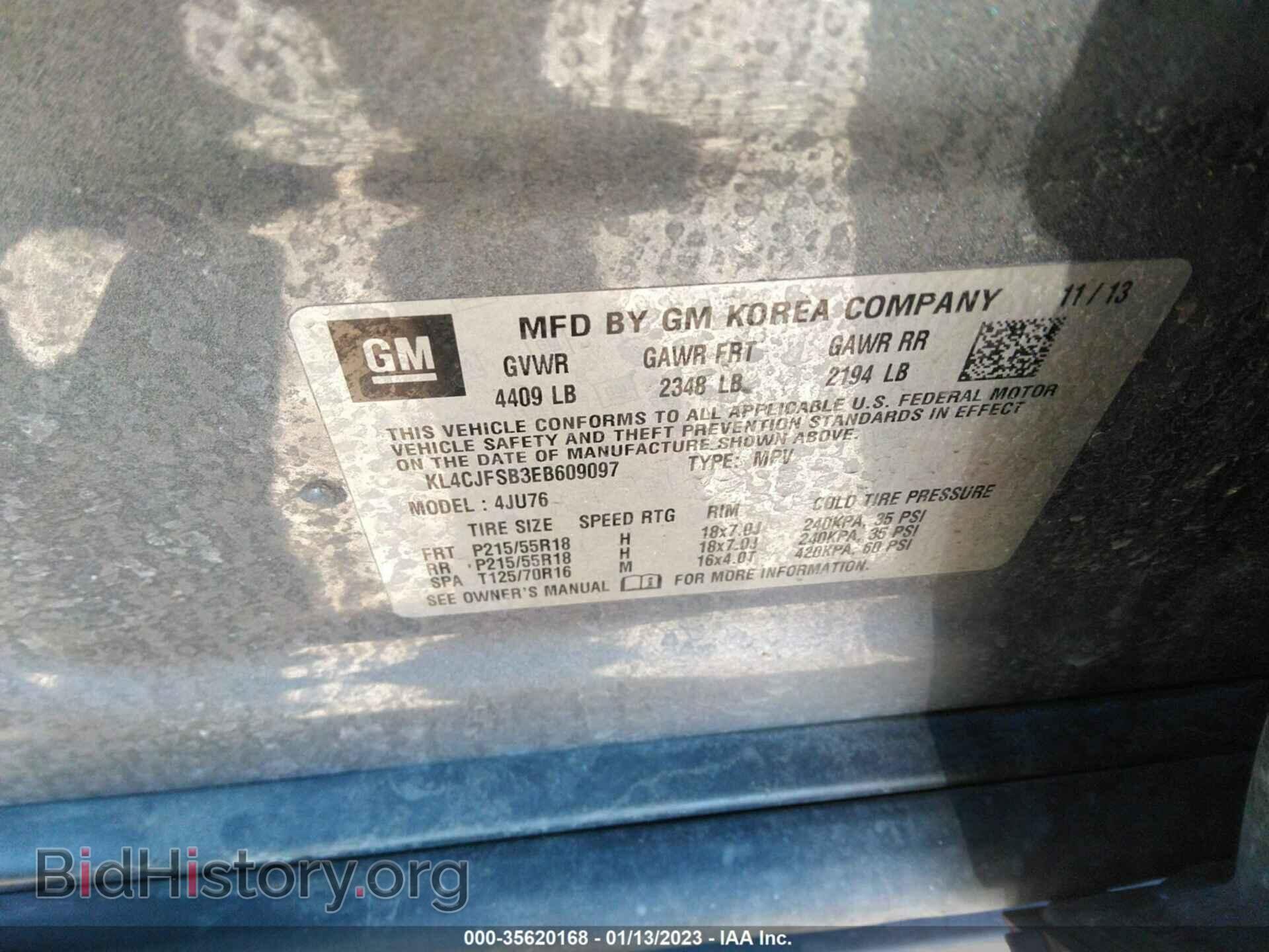 2014 BUICK ENCORE - VIN: KL4CJFSB3EB609097 - Photo 9