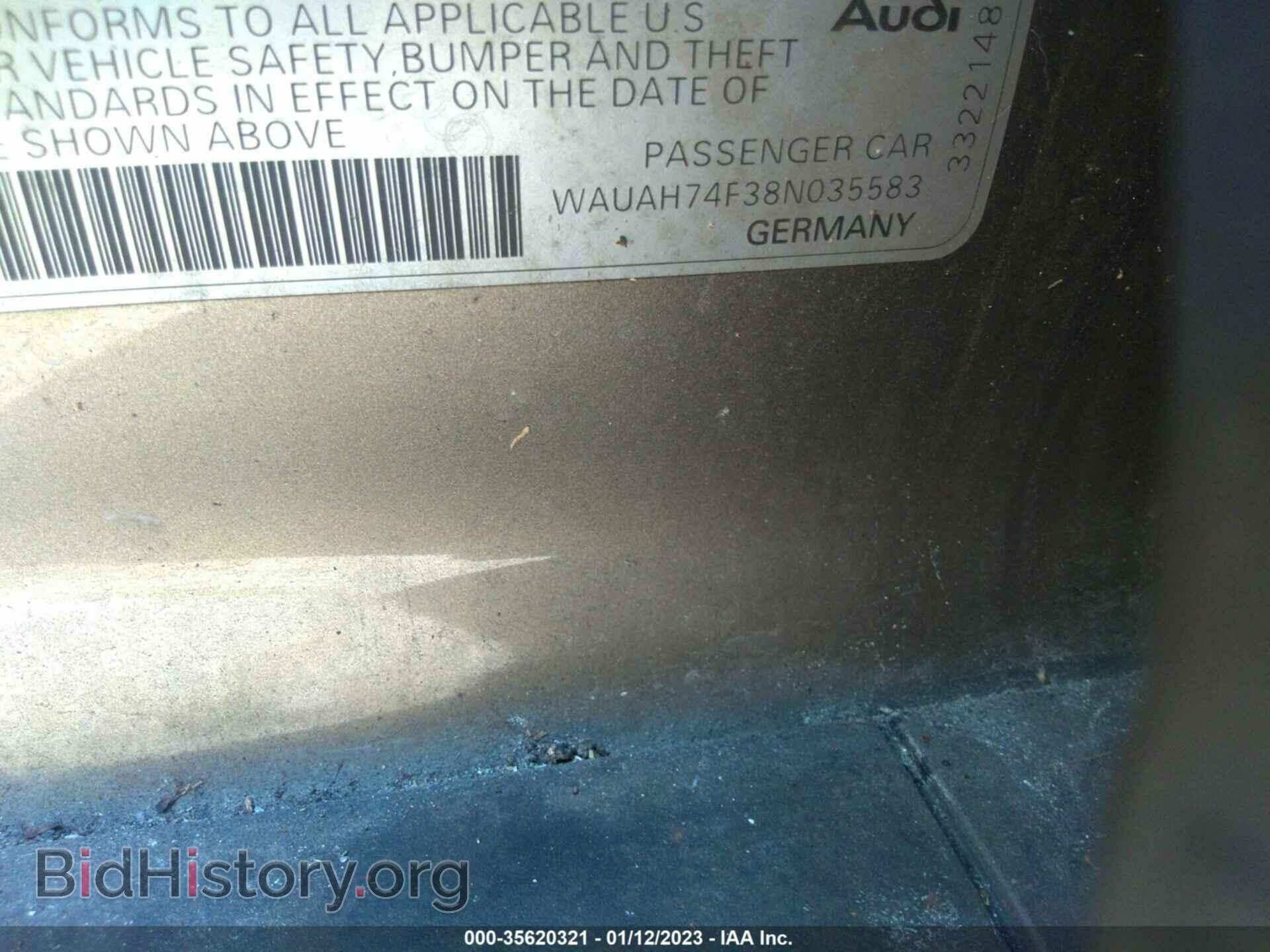 2008 AUDI A6 - VIN: WAUAH74F38N035583 - Фото 9