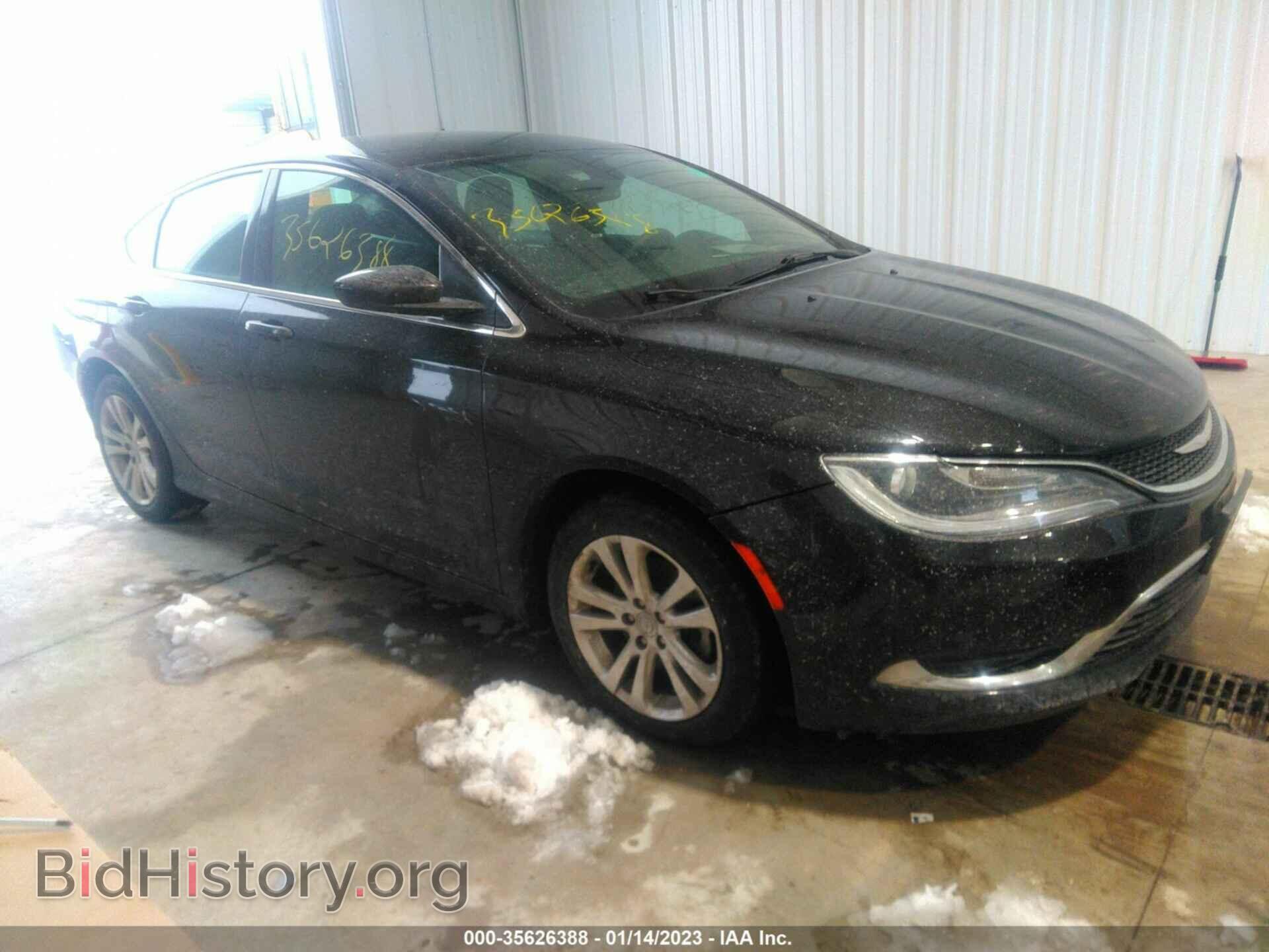 Фотография 1C3CCCAB9GN107538 - CHRYSLER 200 2016