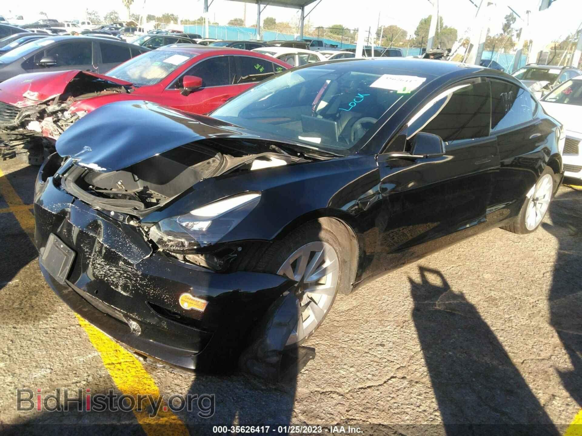 2022 TESLA MODEL 3 - VIN: 5YJ3E1EA7NF144319 - Фото 2