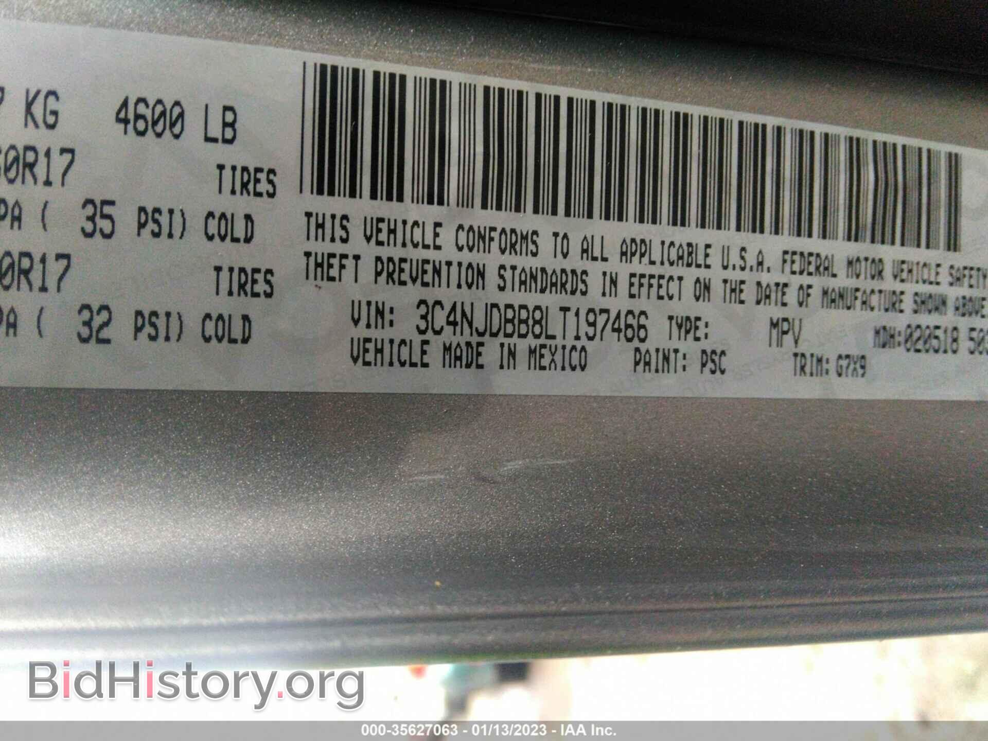 2020 JEEP COMPASS - VIN: 3C4NJDBB8LT197466 - Photo 9