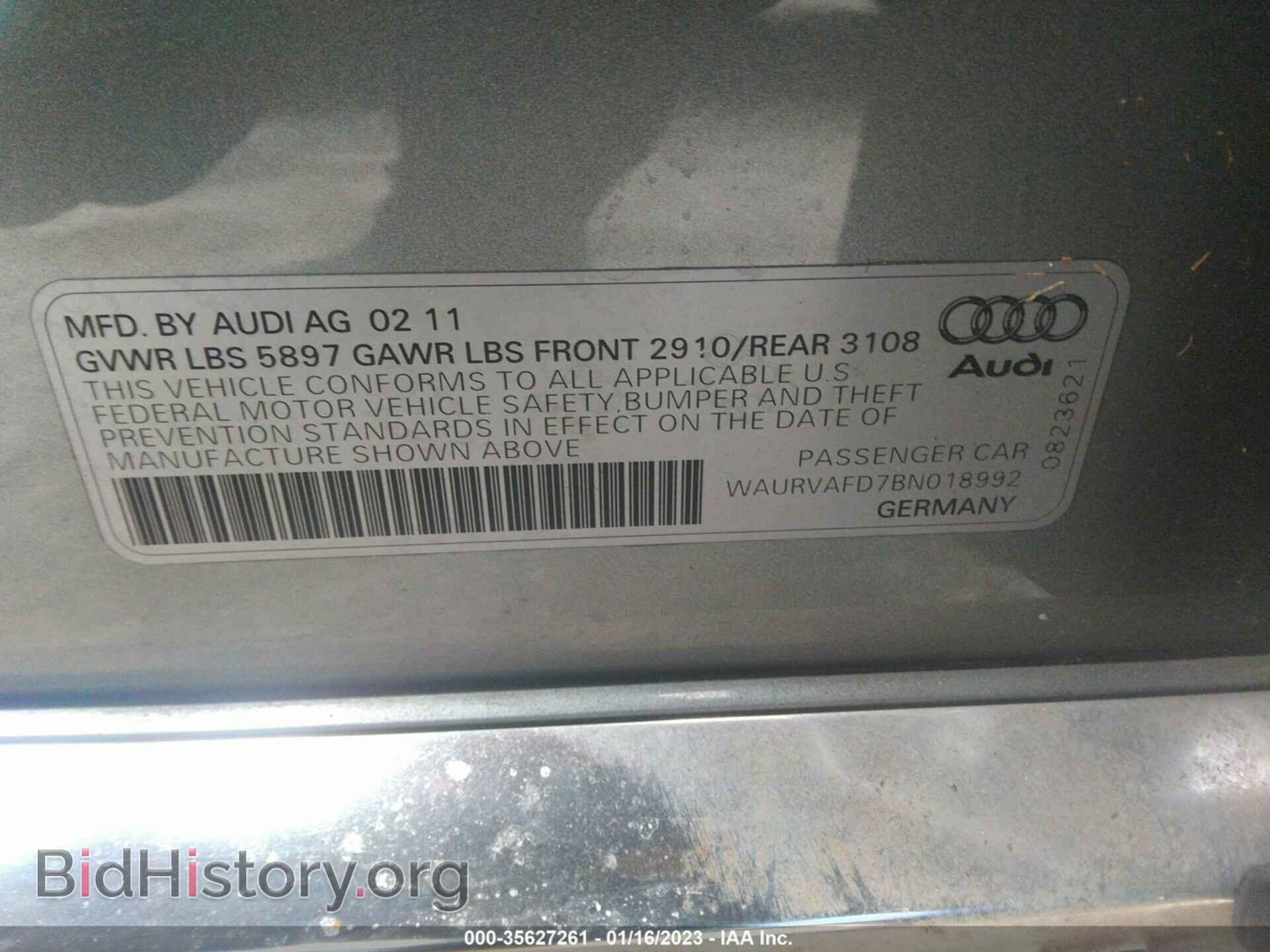 2011 AUDI A8 L - VIN: WAURVAFD7BN018992 - Photo 9