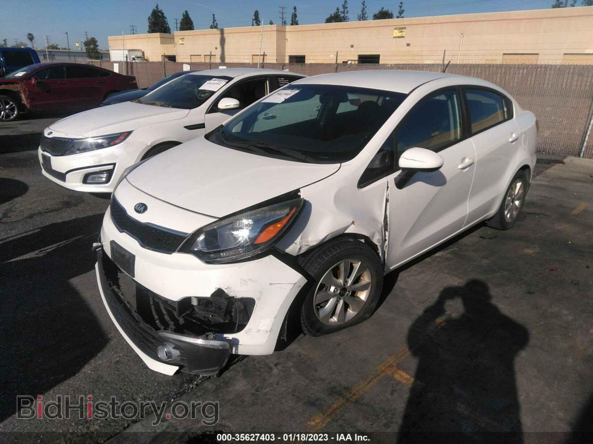 2016 KIA RIO - VIN: KNADN4A32G6630500 - Фото 2