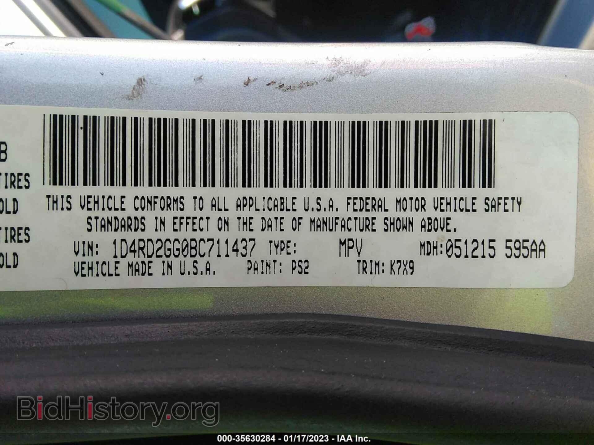 2011 DODGE DURANGO - VIN: 1D4RD2GG0BC711437 - Photo 9
