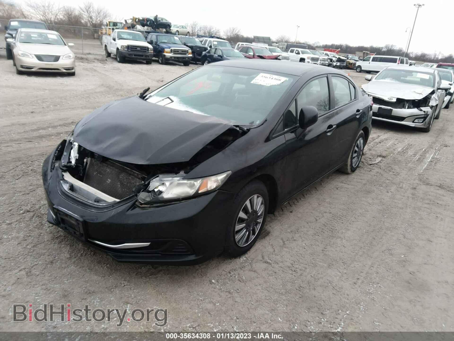 2013 HONDA CIVIC SDN - VIN: 19XFB2F58DE006998 - Фото 2