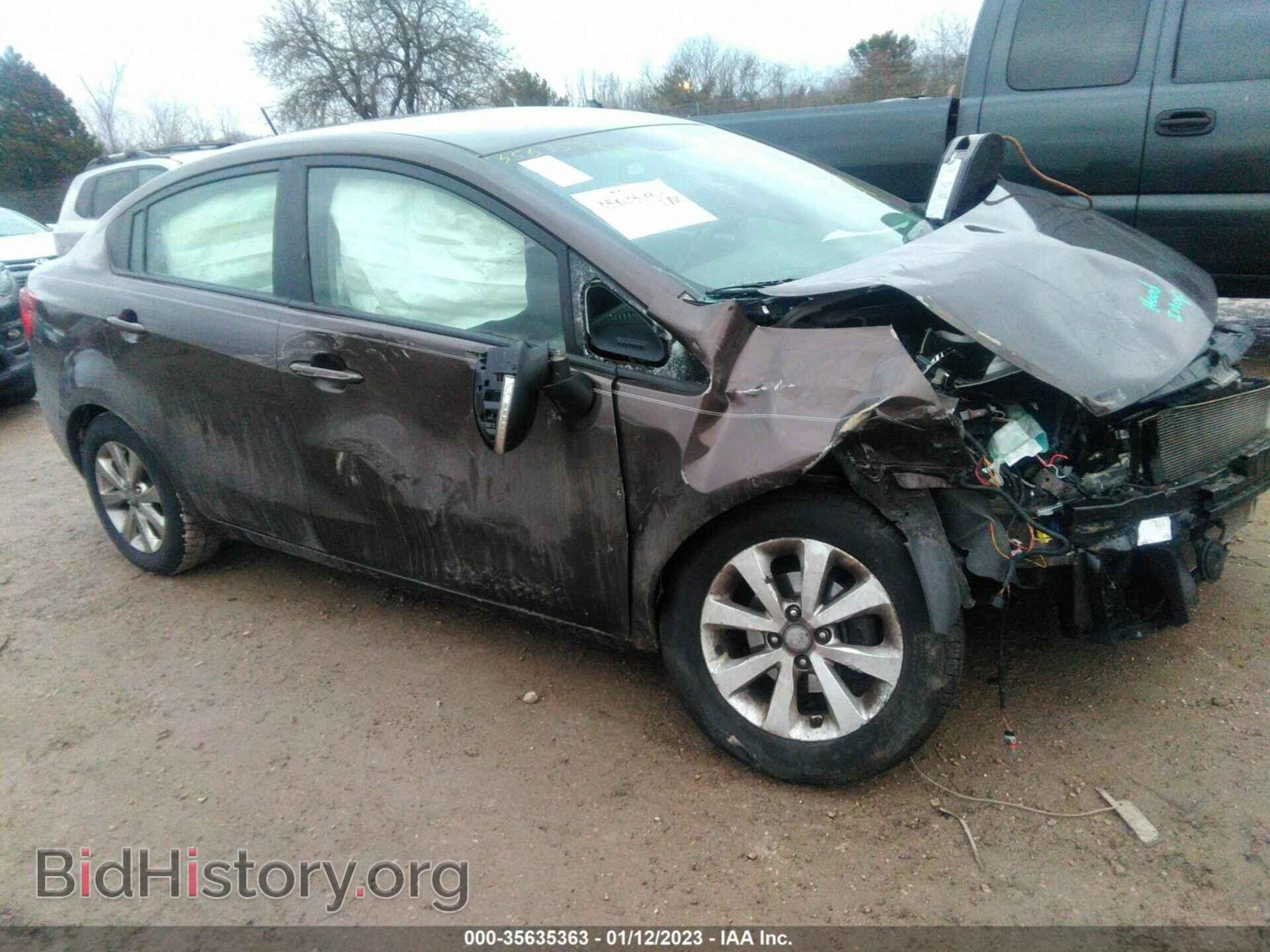 Photo KNADN4A36E6338667 - KIA RIO 2014