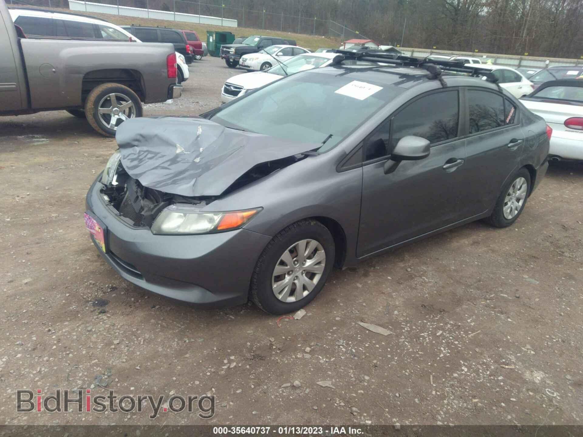 2012 HONDA CIVIC SDN - VIN: 19XFB2F58CE062566 - Фото 2