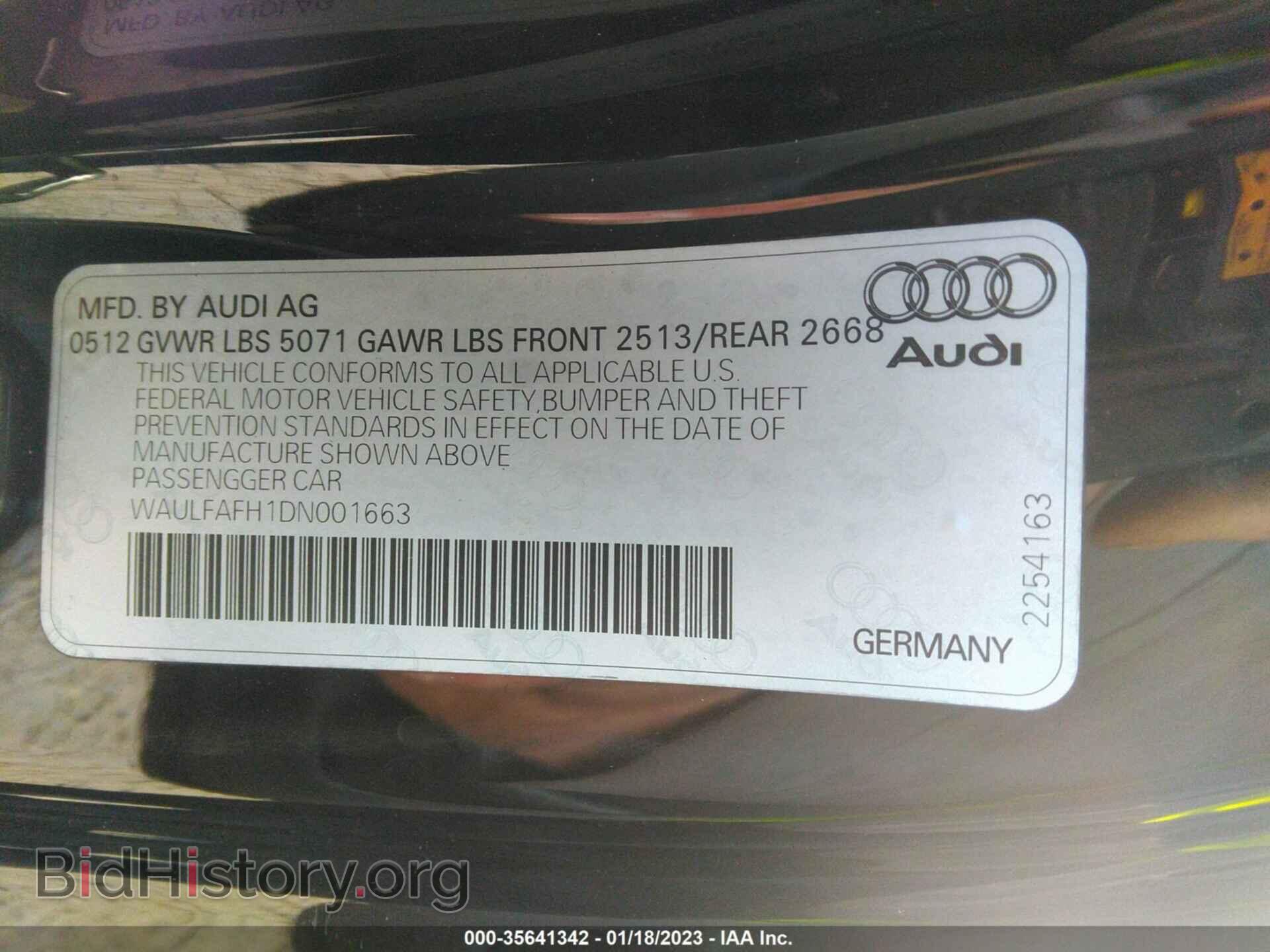 2013 AUDI A5 - VIN: WAULFAFH1DN001663 - Photo 9