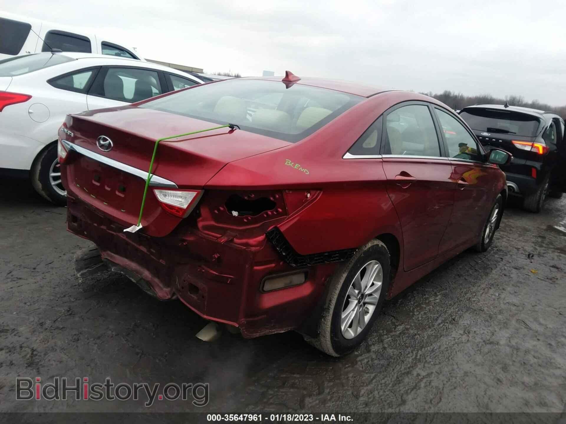 2014 HYUNDAI SONATA - VIN: 5NPEB4AC1EH854165 - Фото 4