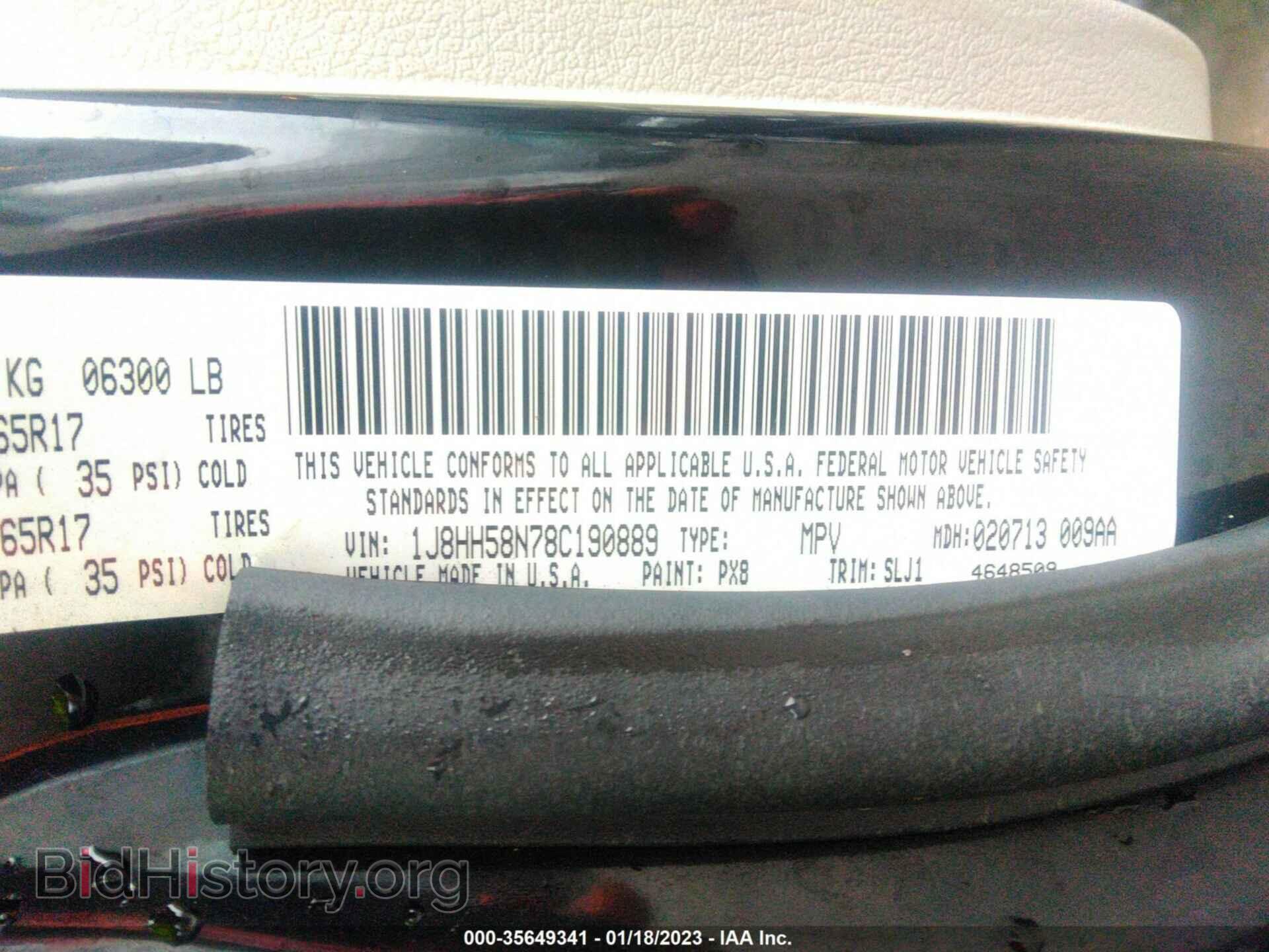 2008 JEEP COMMANDER - VIN: 1J8HH58N78C190889 - Фото 9