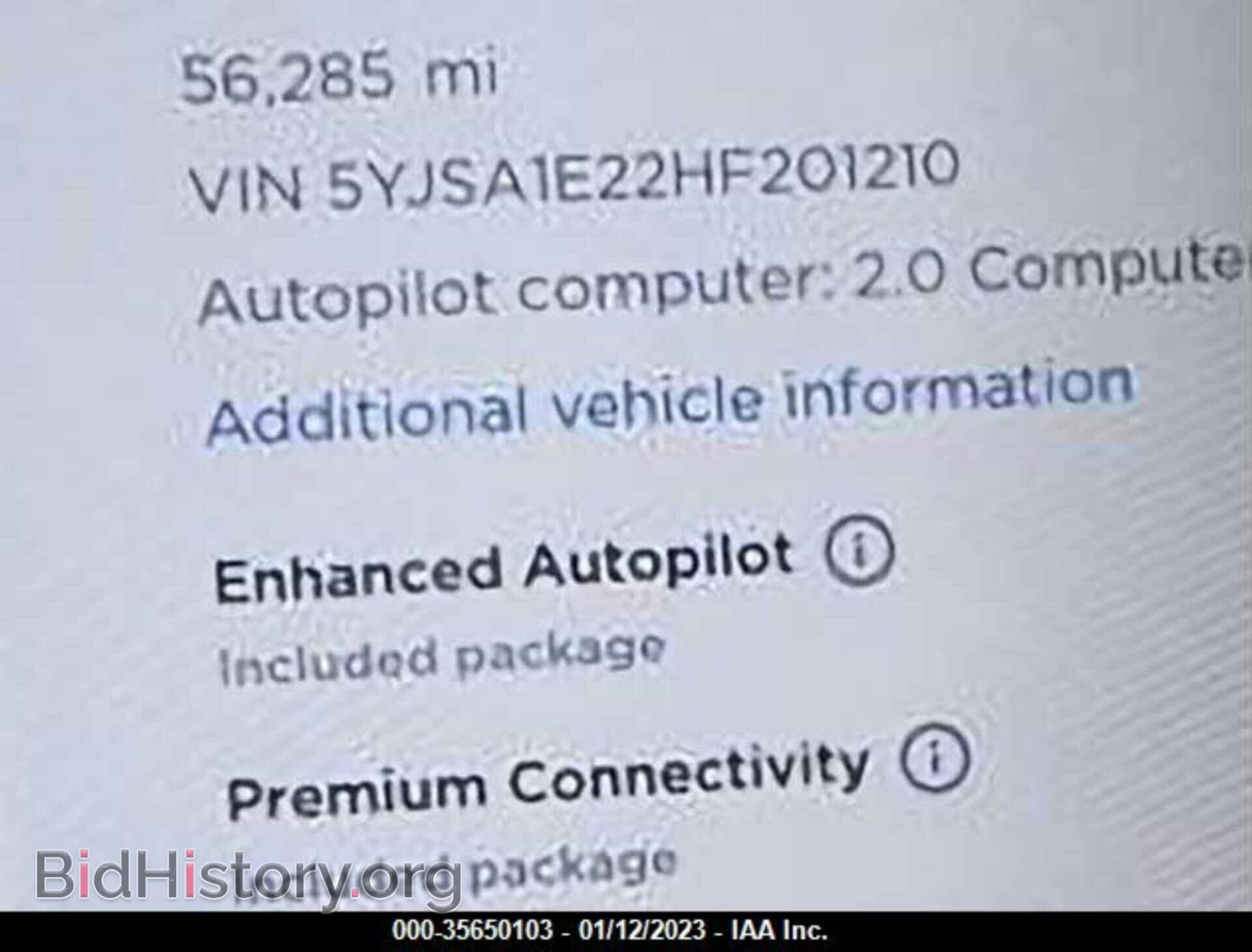 2017 TESLA MODEL S - VIN: 5YJSA1E22HF201210 - Photo 10