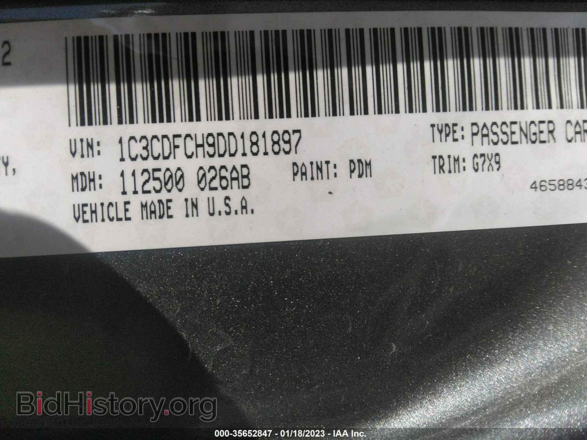 2013 DODGE DART - VIN: 1C3CDFCH9DD181897 - Фото 9