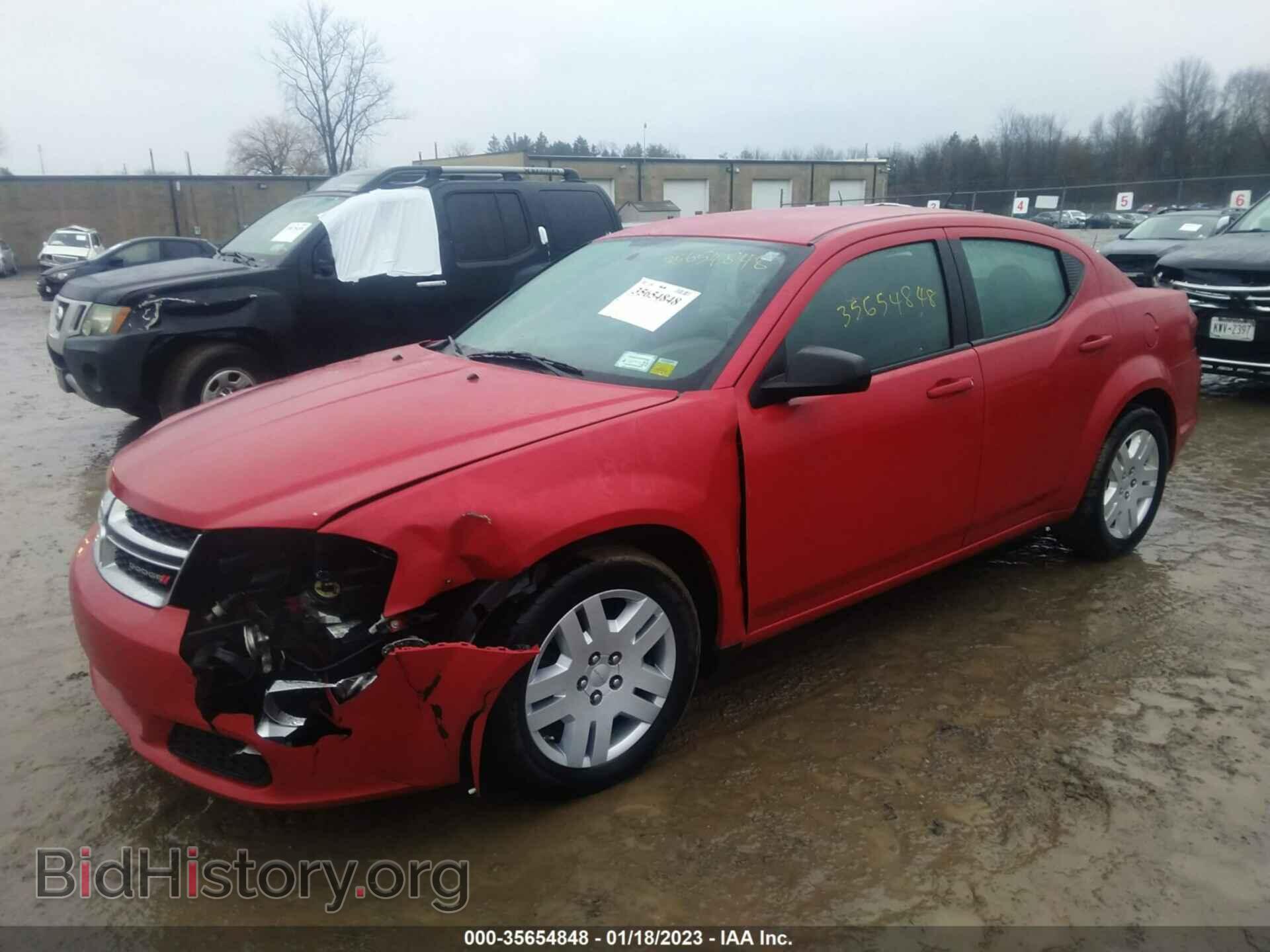2013 DODGE AVENGER - VIN: 1C3CDZAG4DN748703 - Фото 2