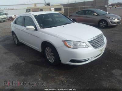 2013 Chrysler 200 Touring, белый — VIN 1C3CCBBB2DN592500, IAAI