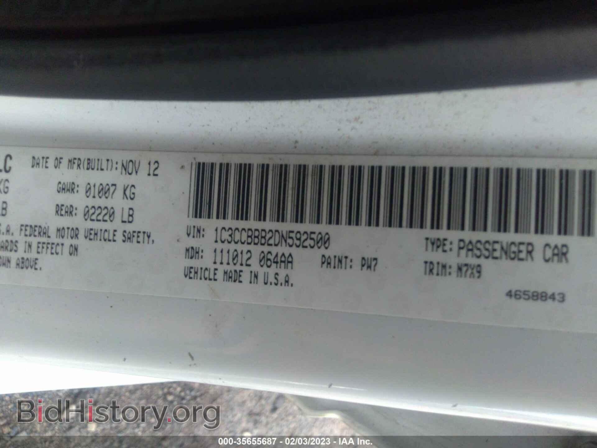 2013 CHRYSLER 200 - VIN: 1C3CCBBB2DN592500 - Photo 9