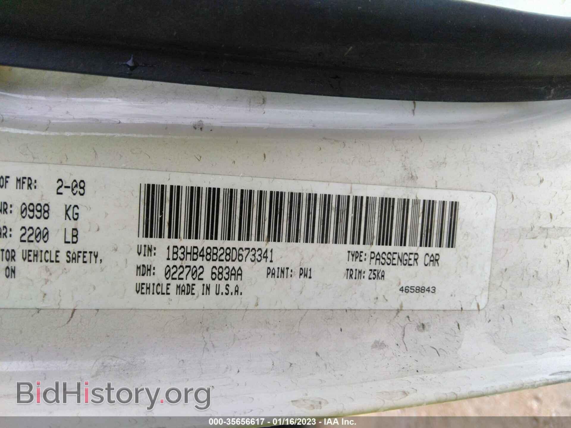 2008 DODGE CALIBER - VIN: 1B3HB48B28D673341 - Photo 9