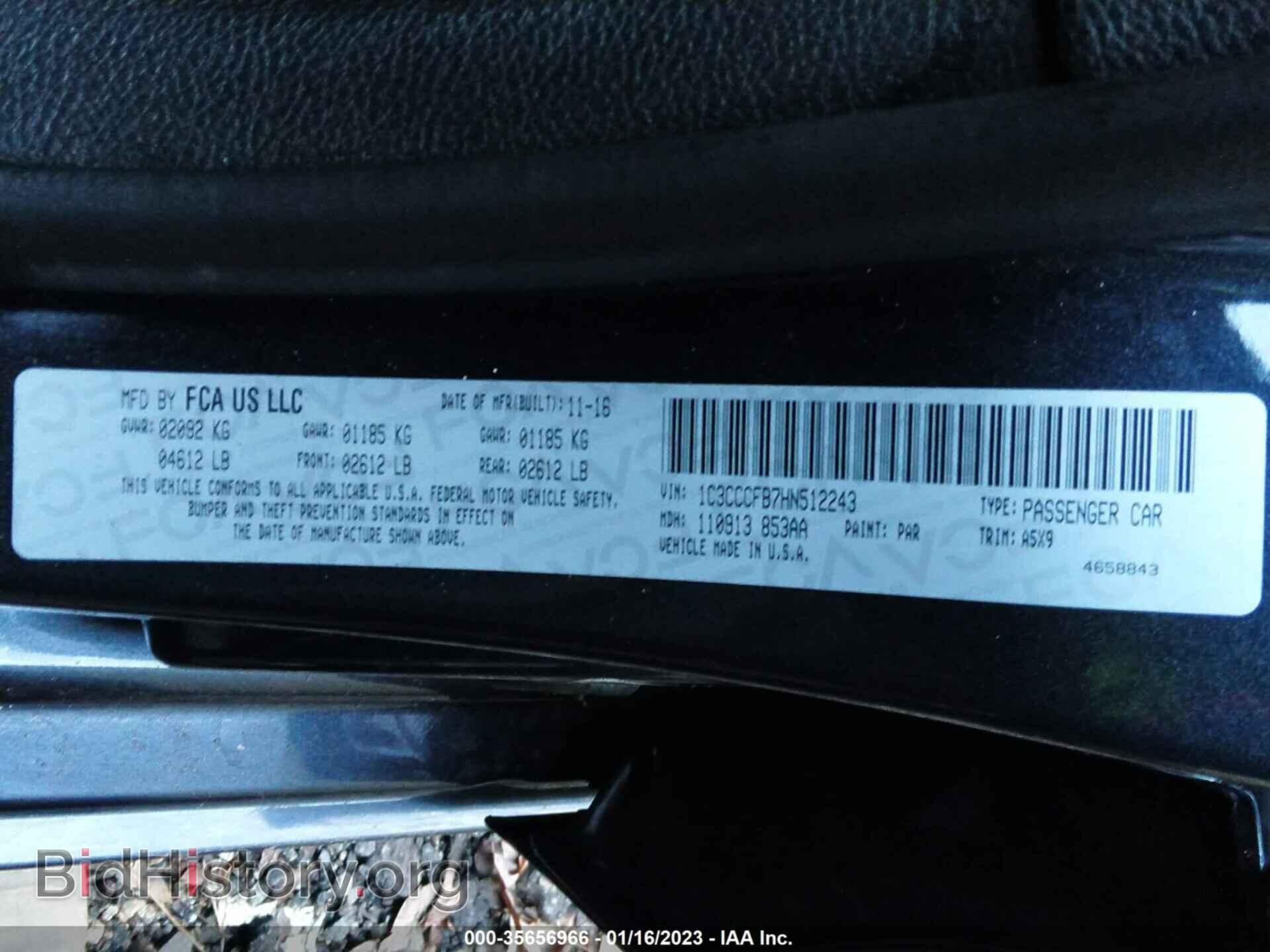 2017 CHRYSLER 200 - VIN: 1C3CCCFB7HN512243 - Photo 9