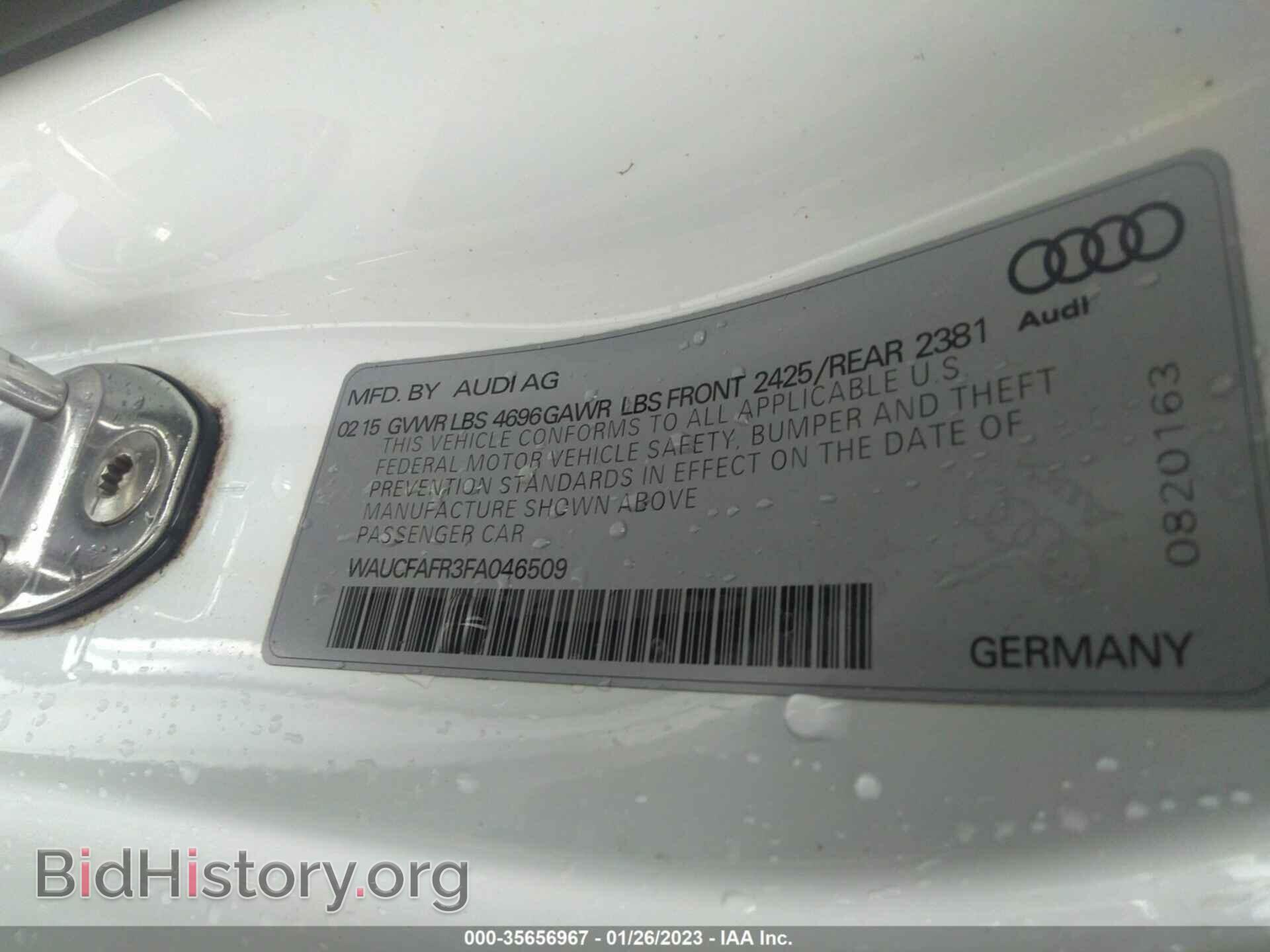 2015 AUDI A5 - VIN: WAUCFAFR3FA046509 - Photo 9