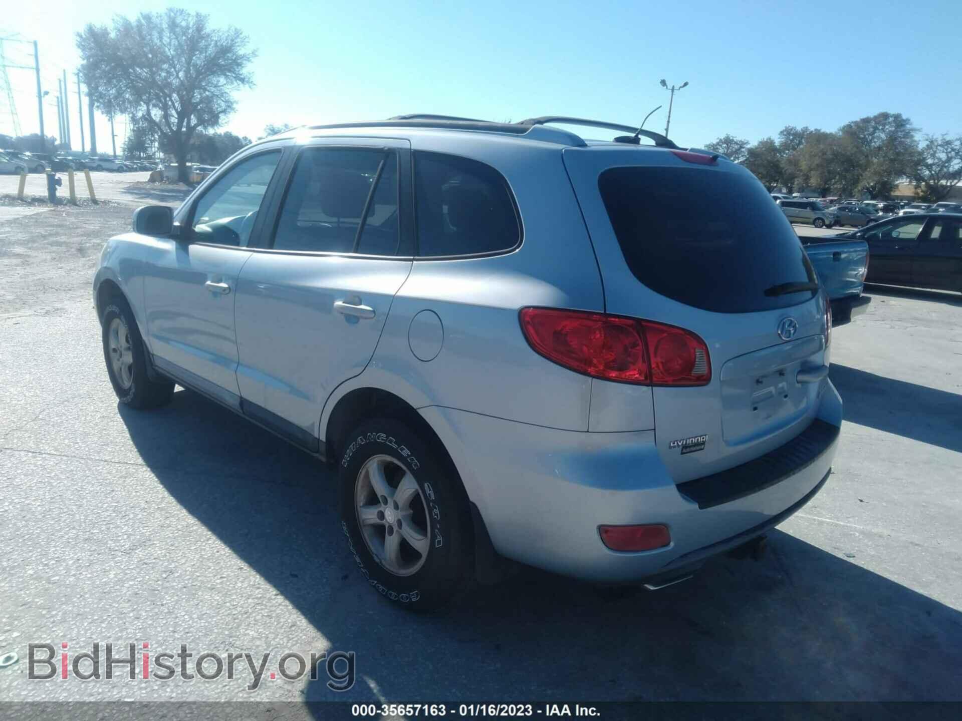 2007 HYUNDAI SANTA FE - VIN: 5NMSG13D37H092546 - Фото 3