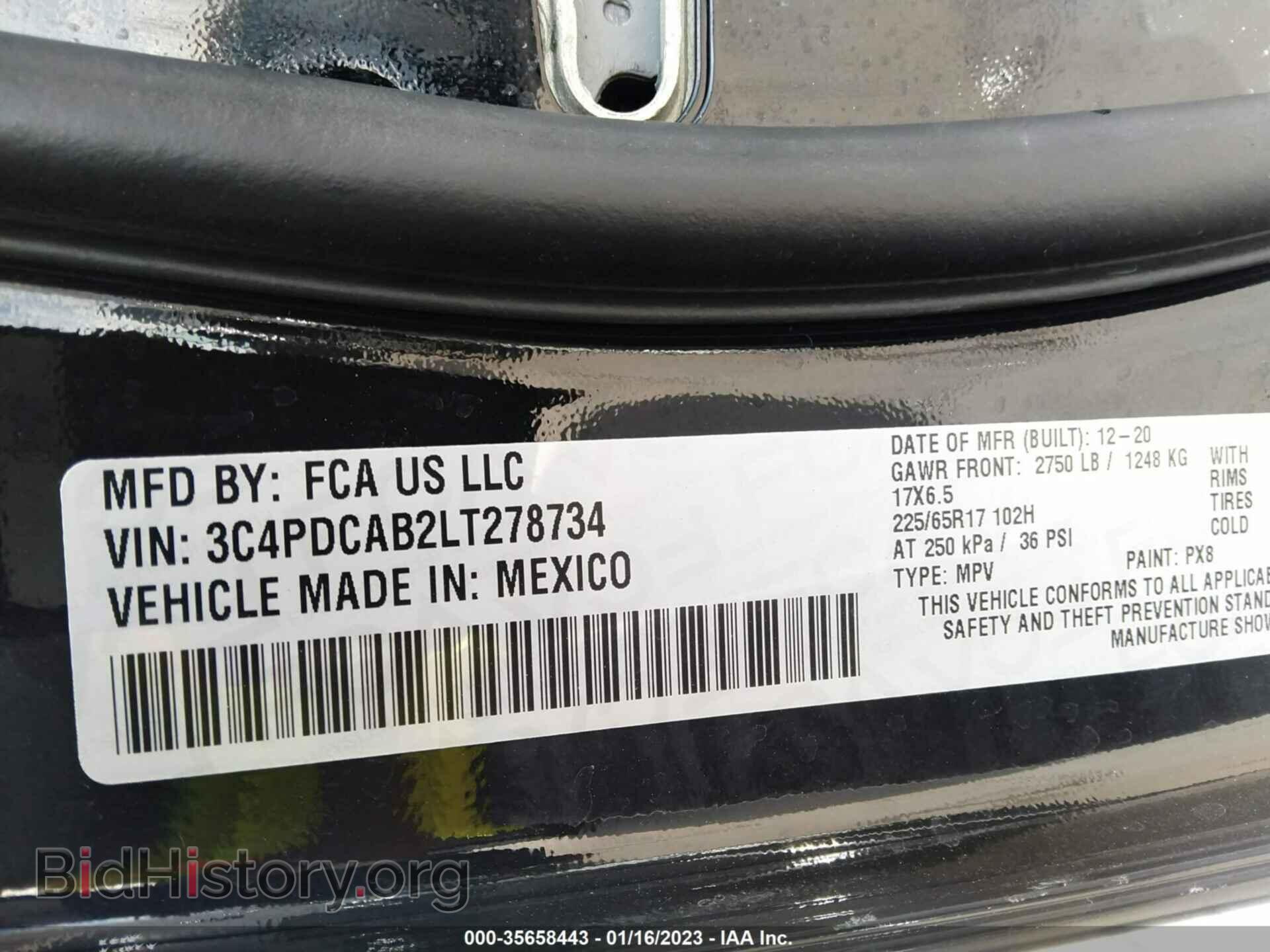 2020 DODGE JOURNEY - VIN: 3C4PDCAB2LT278734 - Фото 9