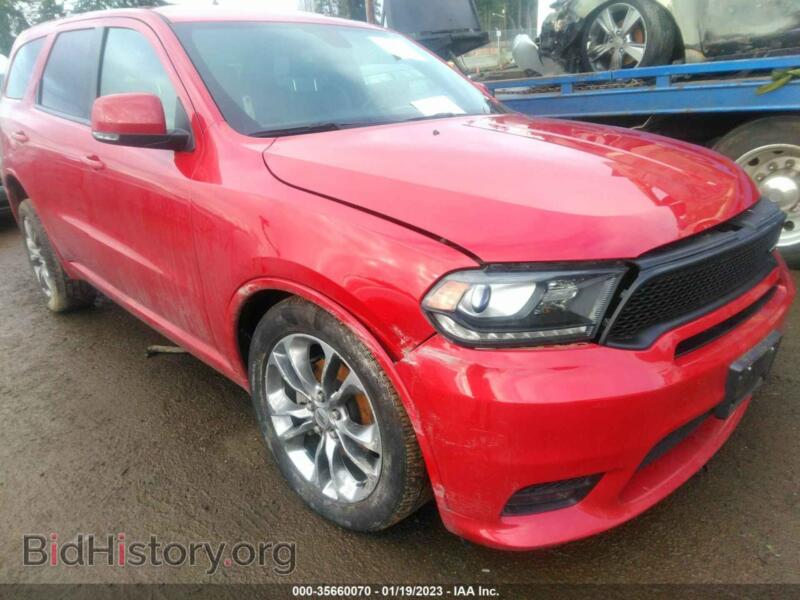 2019 Dodge DURANGO GT Plus (VIN 1C4RDJDG7KC744334) — photo 1 of 11, IAAI, damage: suspension
