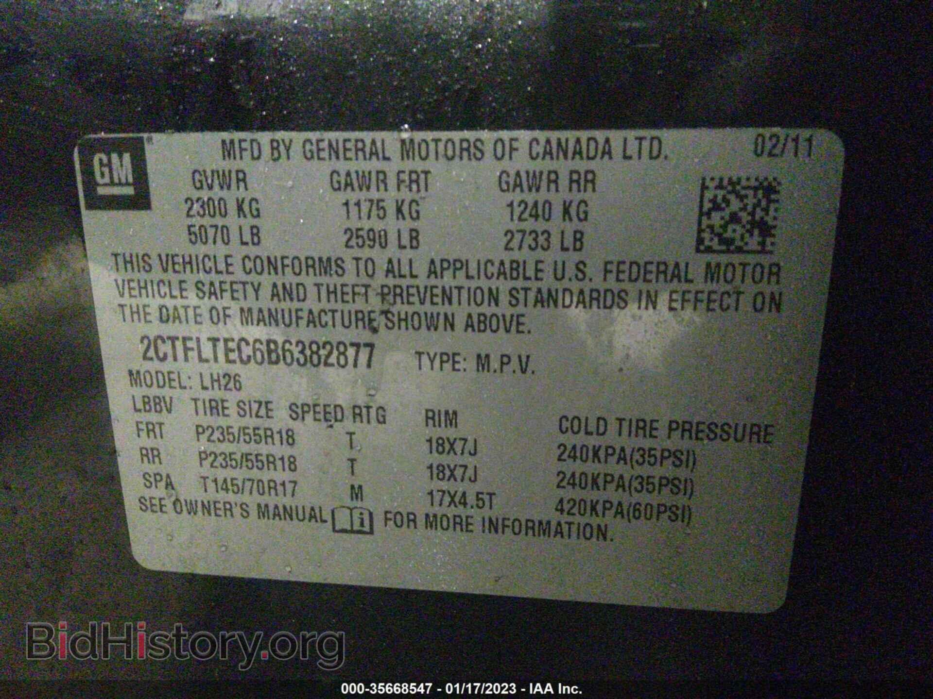 2011 GMC TERRAIN - VIN: 2CTFLTEC6B6382877 - Photo 9