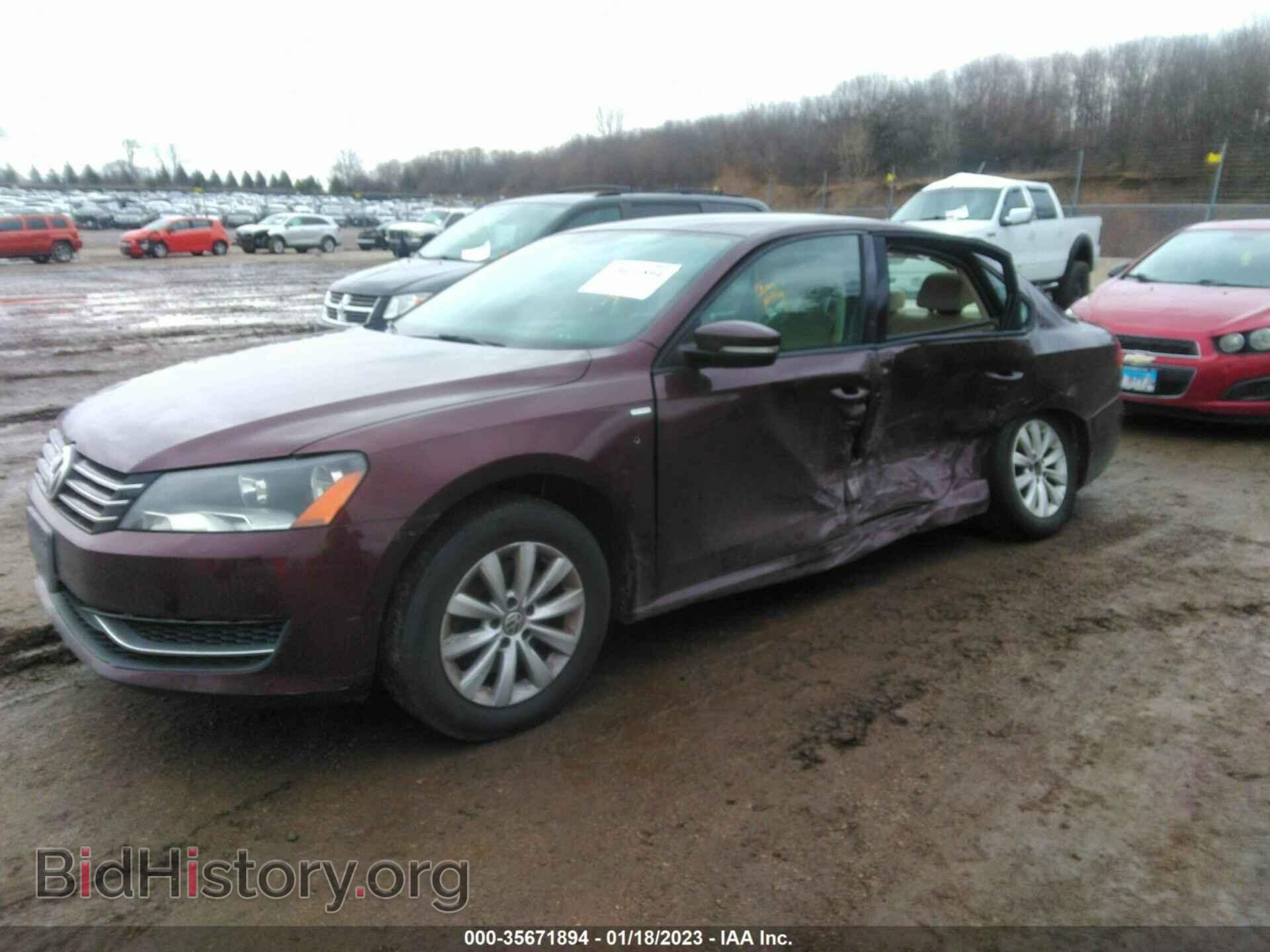 2014 VOLKSWAGEN PASSAT - VIN: 1VWAP7A30EC022228 - Фото 2