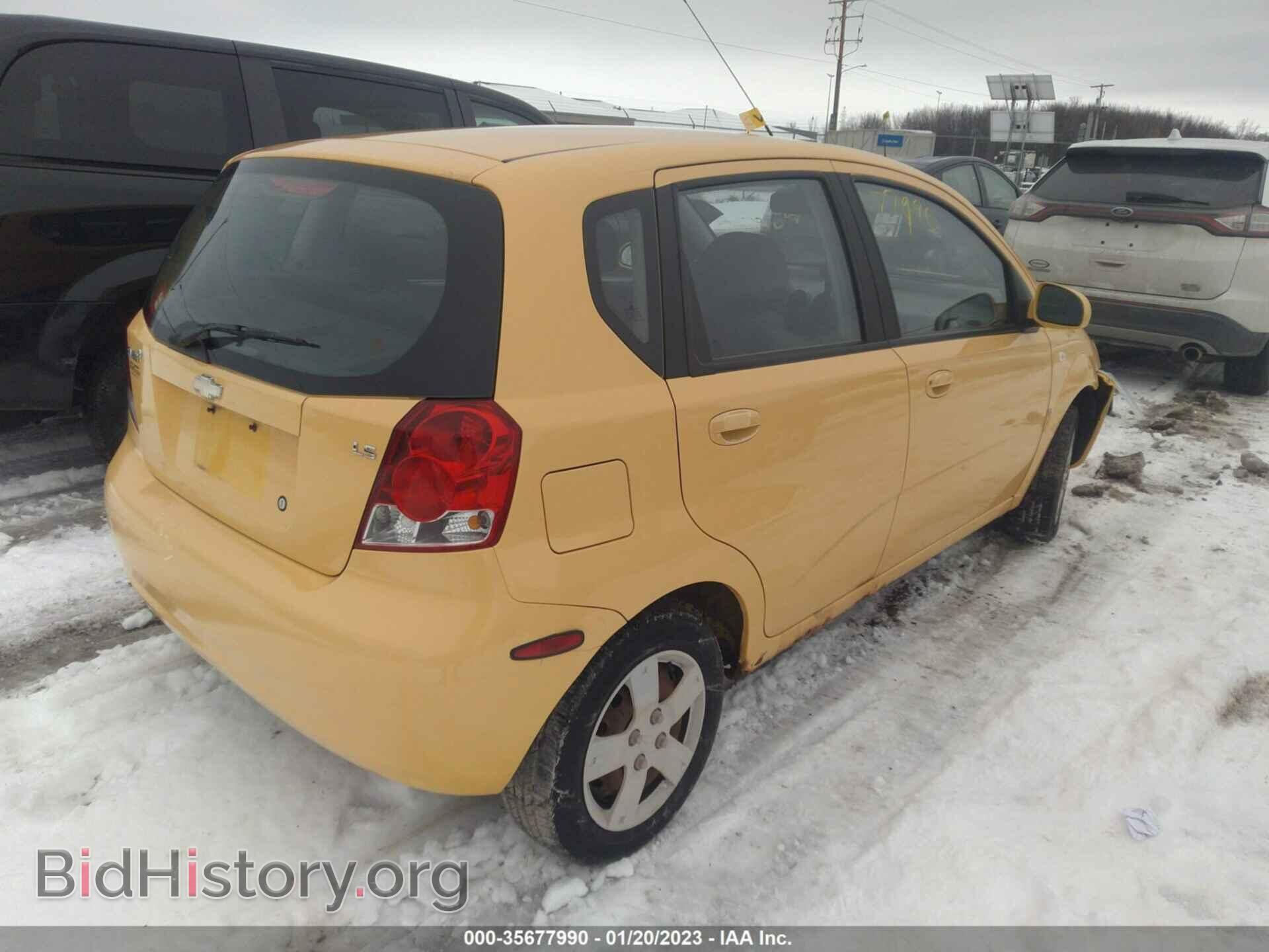 2007 CHEVROLET AVEO - VIN: KL1TD66607B723952 - Фото 4