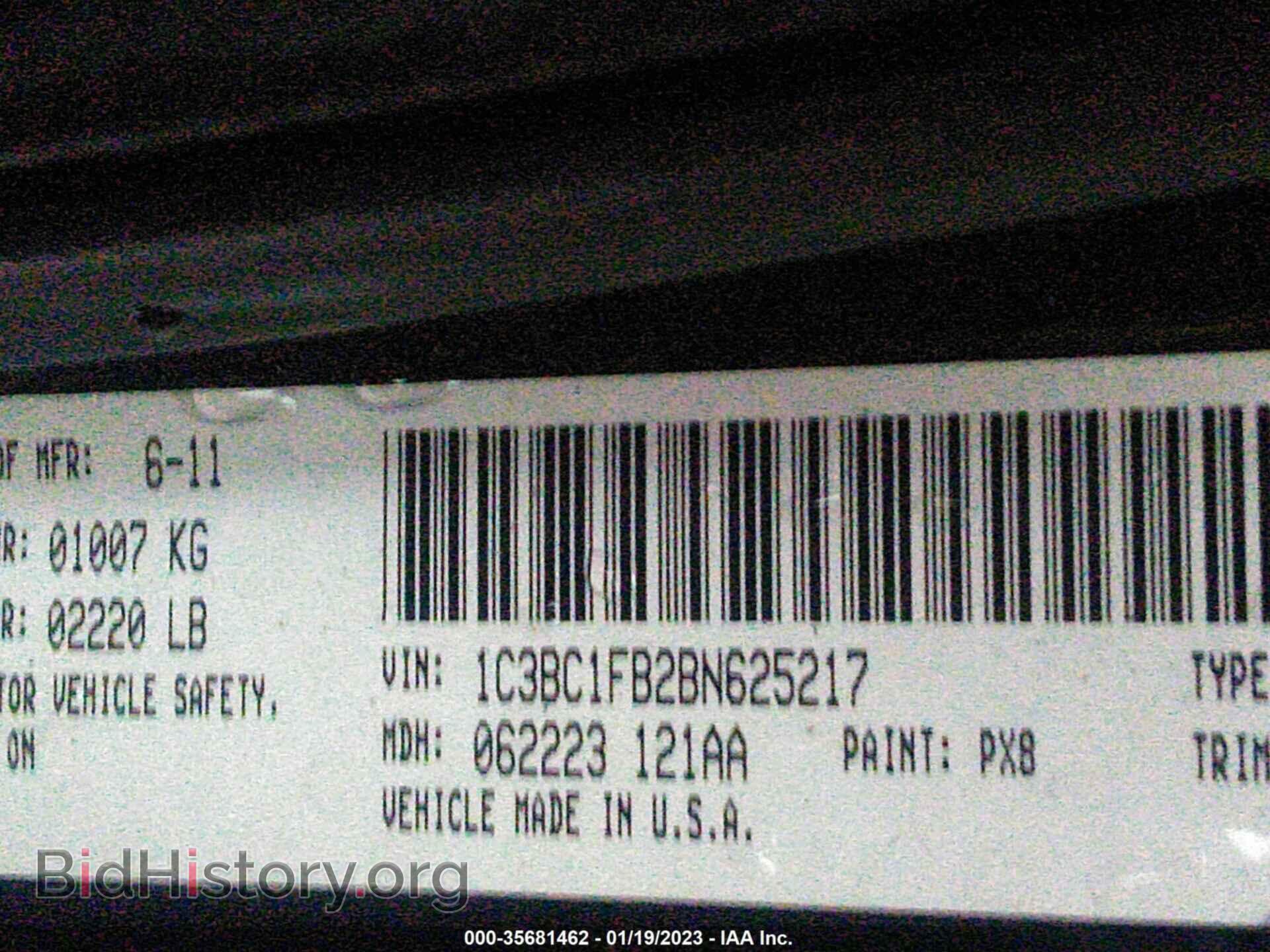 2011 CHRYSLER 200 - VIN: 1C3BC1FB2BN625217 - Фото 9