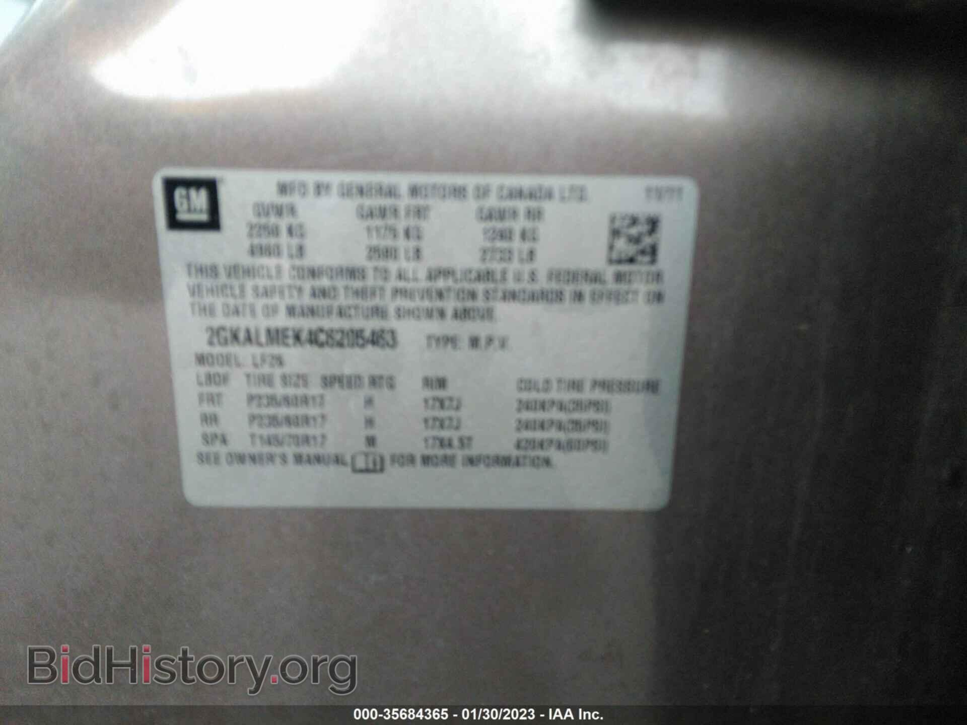 2012 GMC TERRAIN - VIN: 2GKALMEK4C6205463 - Photo 9