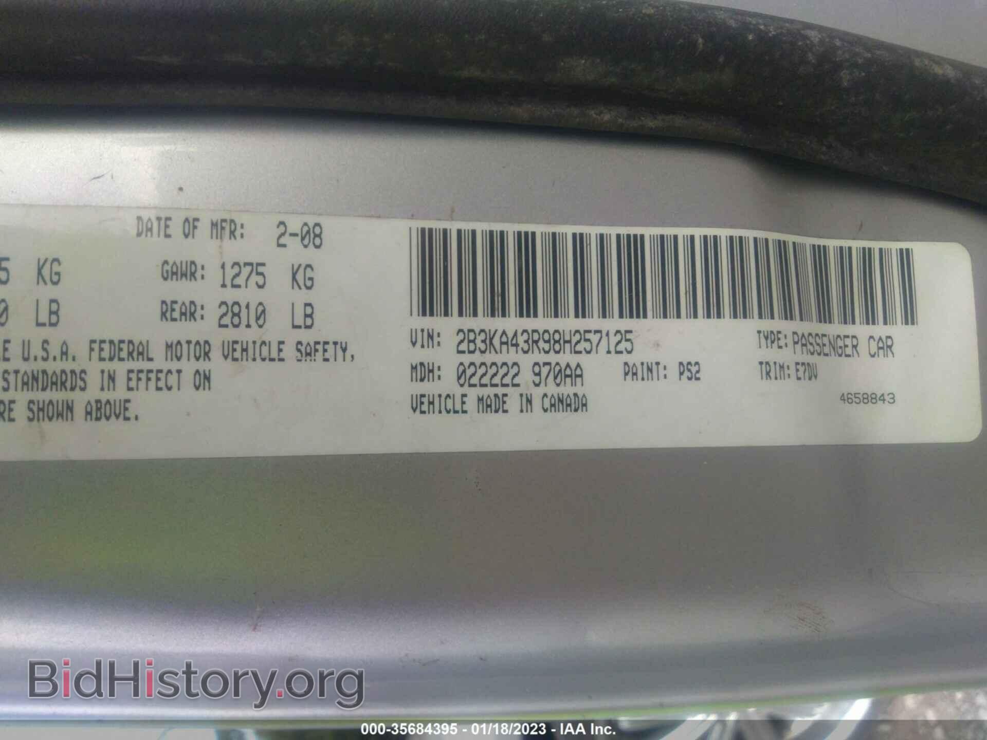 2008 DODGE CHARGER - VIN: 2B3KA43R98H257125 - Photo 9