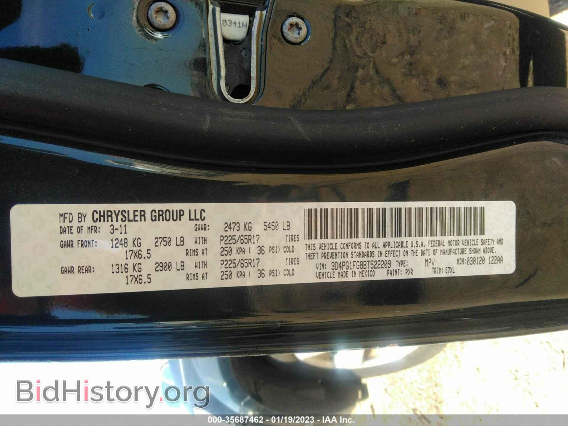 2011 DODGE JOURNEY - VIN: 3D4PG1FG8BT522209 - Фото 9