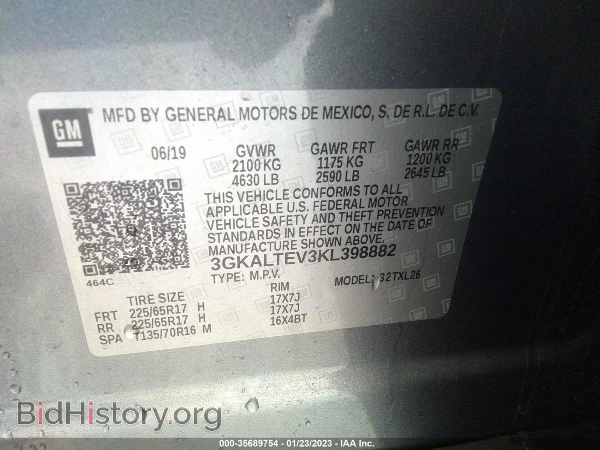2019 GMC TERRAIN - VIN: 3GKALTEV3KL398882 - Photo 9