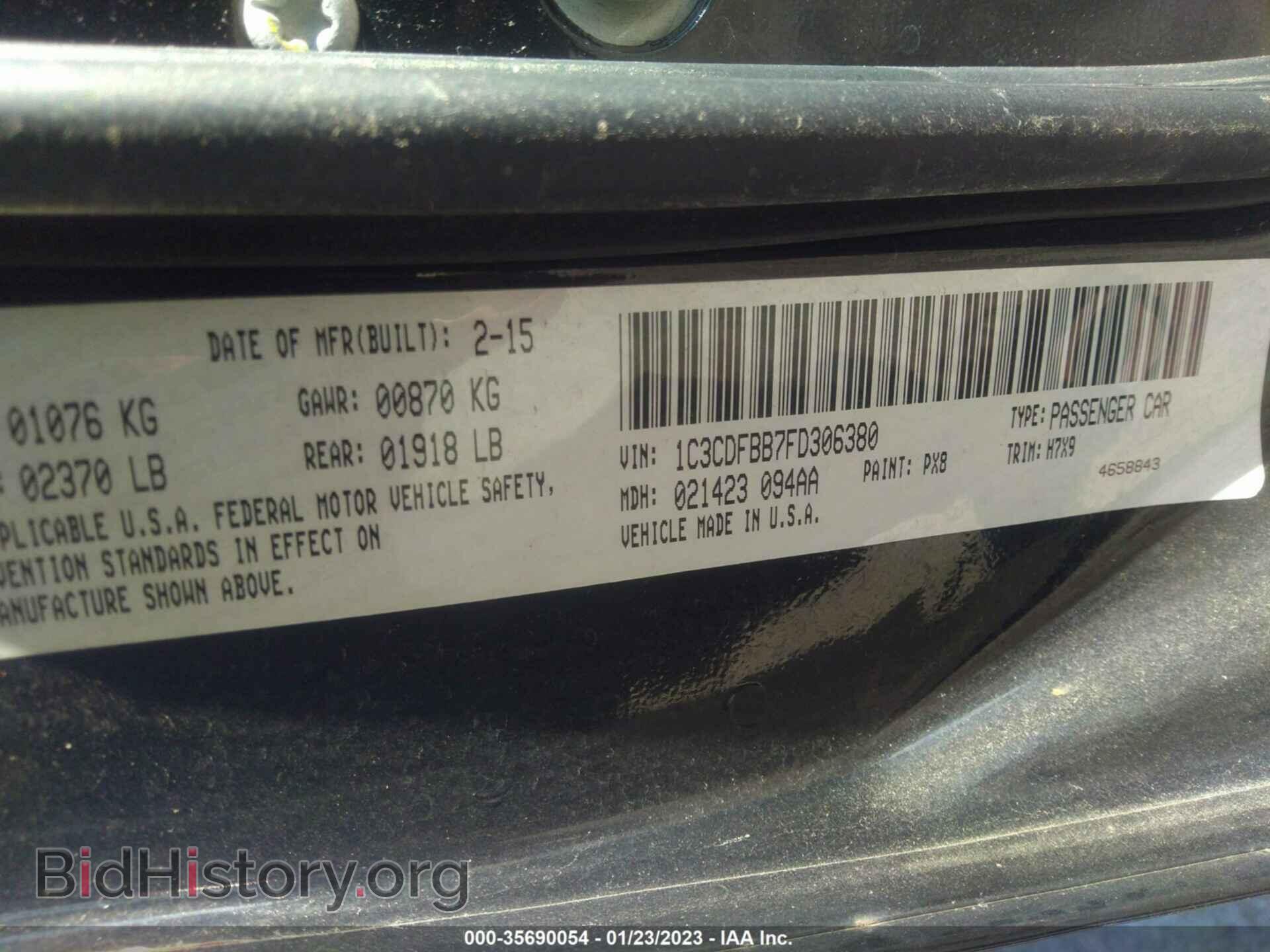 2015 DODGE DART - VIN: 1C3CDFBB7FD306380 - Фото 9