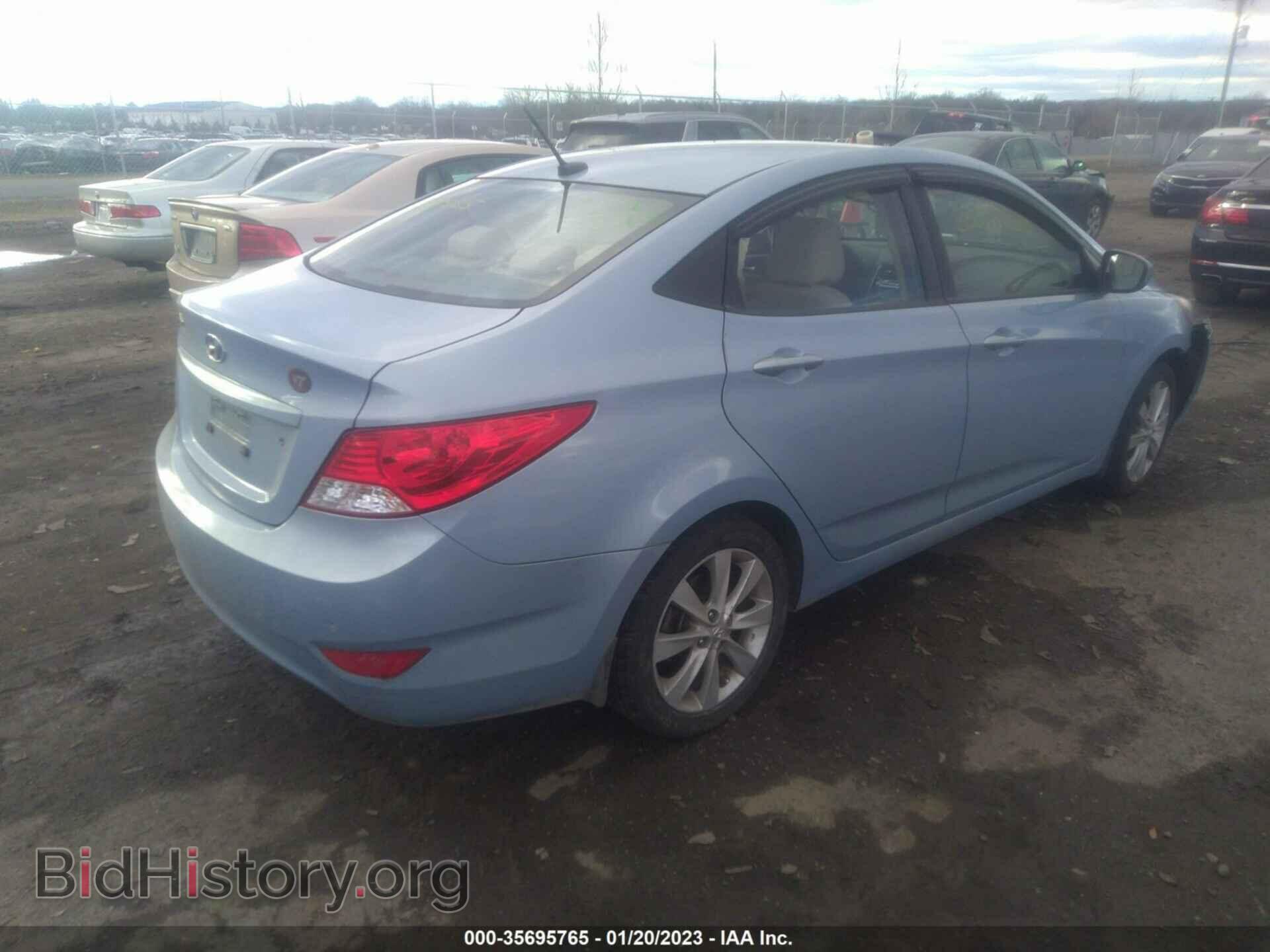2012 HYUNDAI ACCENT - VIN: KMHCU4AE3CU164726 - Фото 4