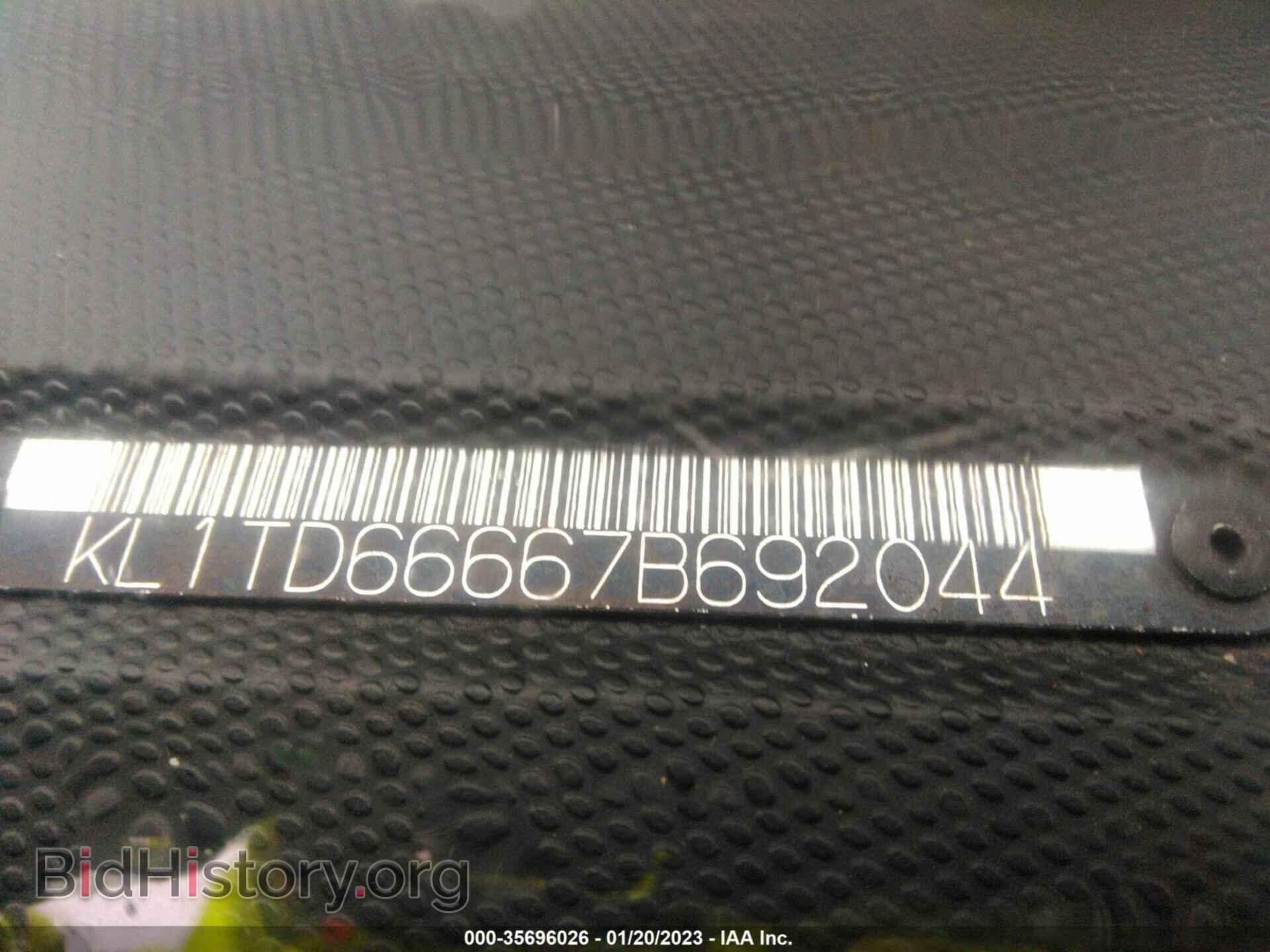 2007 CHEVROLET AVEO - VIN: KL1TD66667B692044 - Фото 9