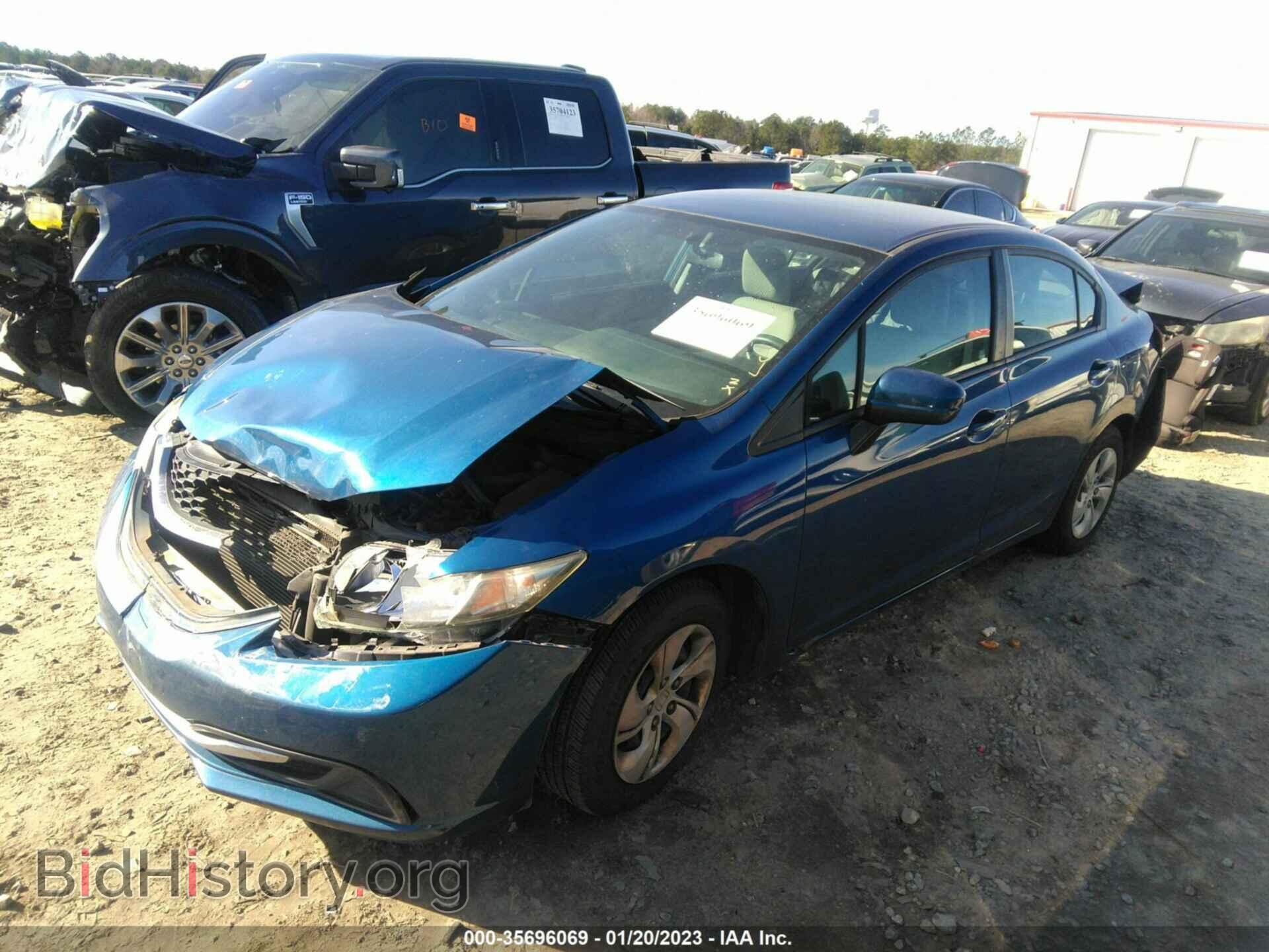 2014 HONDA CIVIC SEDAN - VIN: 19XFB2F59EE225325 - Фото 2