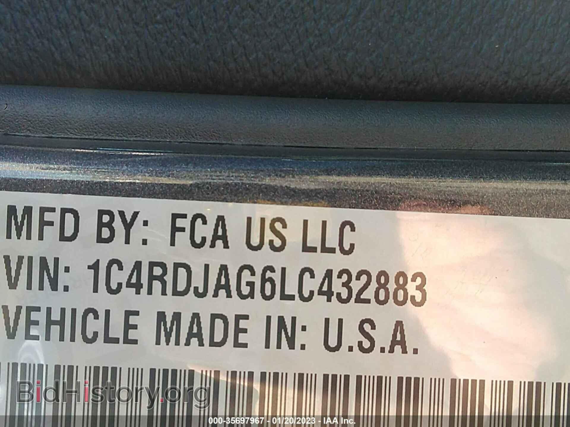 2020 DODGE DURANGO - VIN: 1C4RDJAG6LC432883 - Фото 9