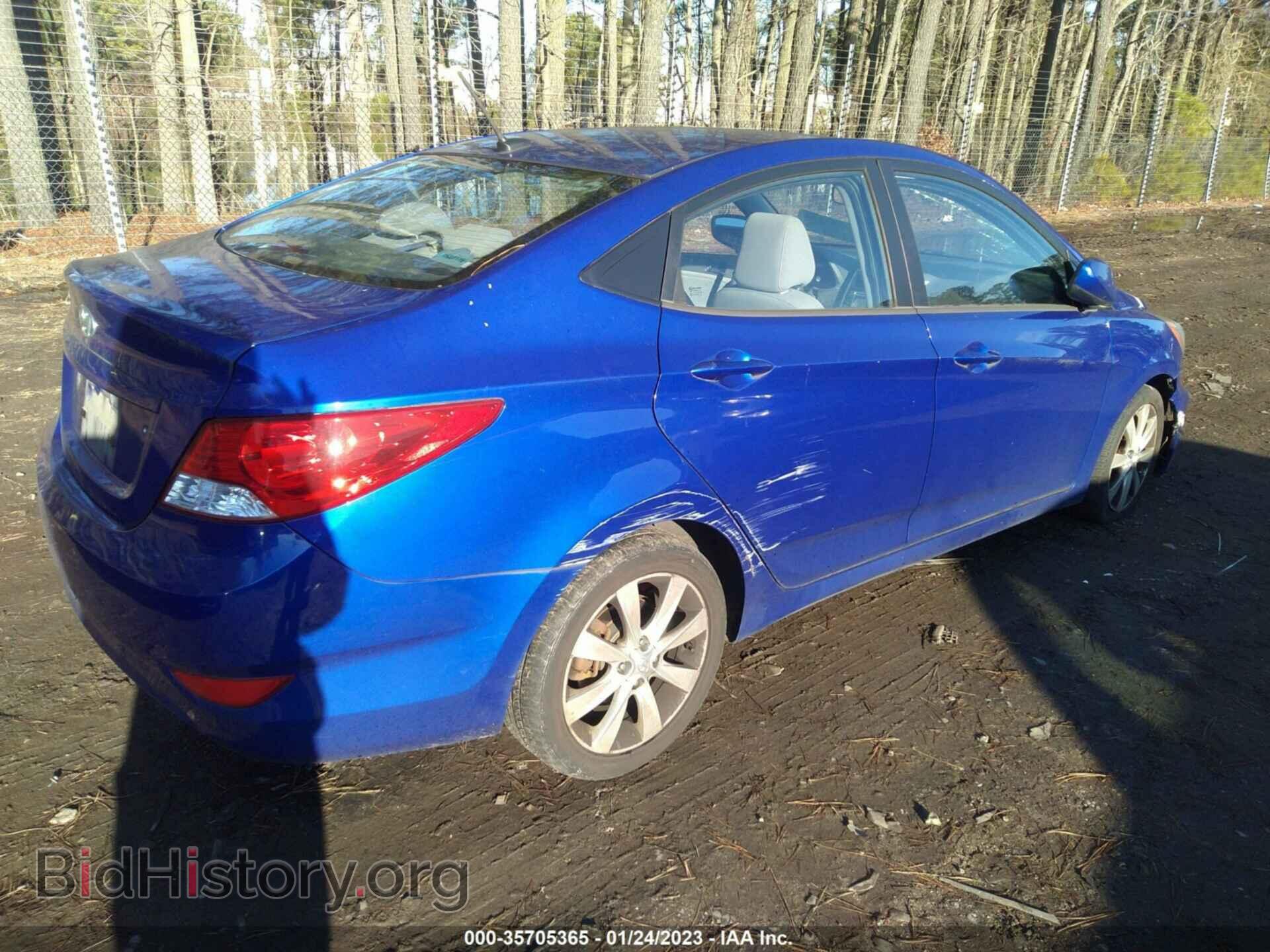 2013 HYUNDAI ACCENT - VIN: KMHCU4AE9DU572455 - Фото 4