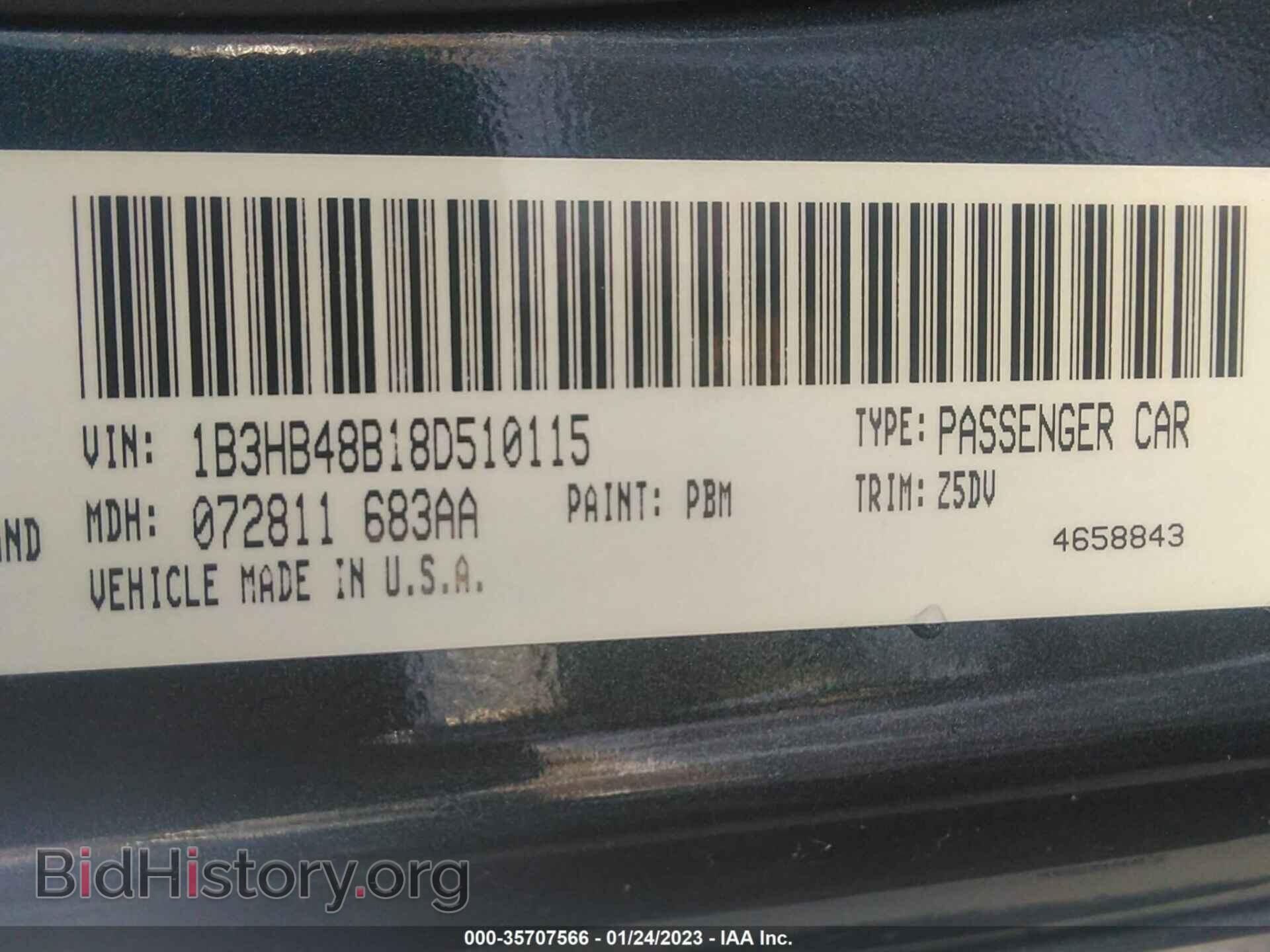 2008 DODGE CALIBER - VIN: 1B3HB48B18D510115 - Фото 9