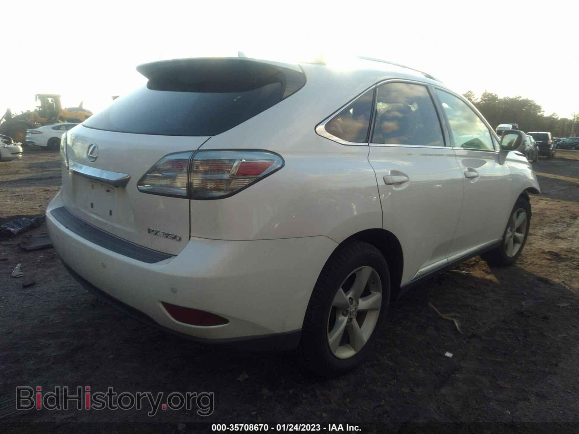 2012 LEXUS RX 350 - VIN: 2T2BK1BA7CC122004 - Фото 4