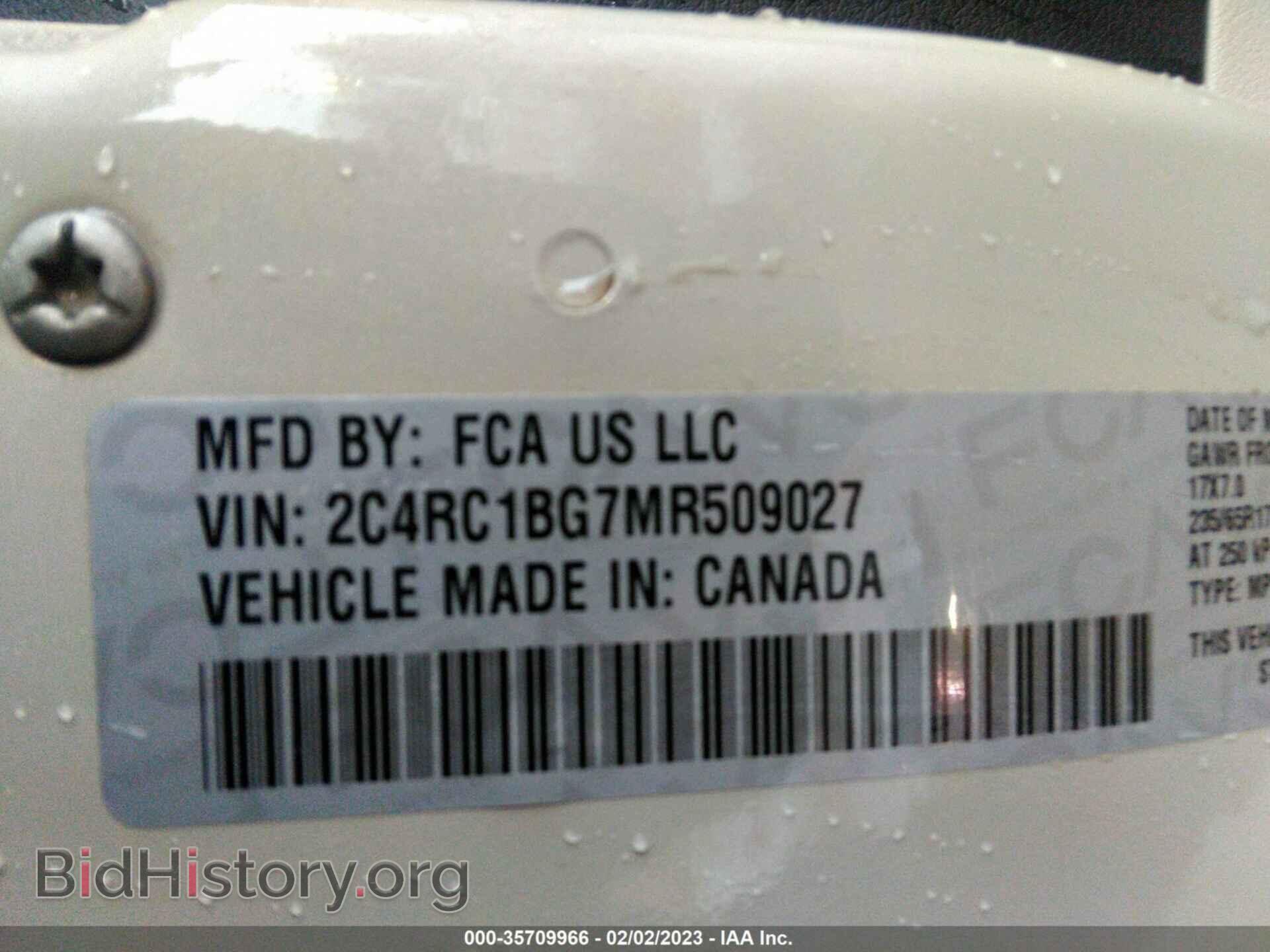2021 CHRYSLER PACIFICA - VIN: 2C4RC1BG7MR509027 - Фото 9