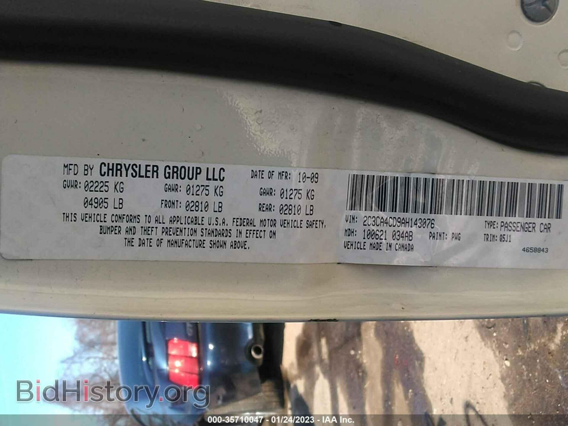 2010 CHRYSLER 300 - VIN: 2C3CA4CD9AH143076 - Фото 9