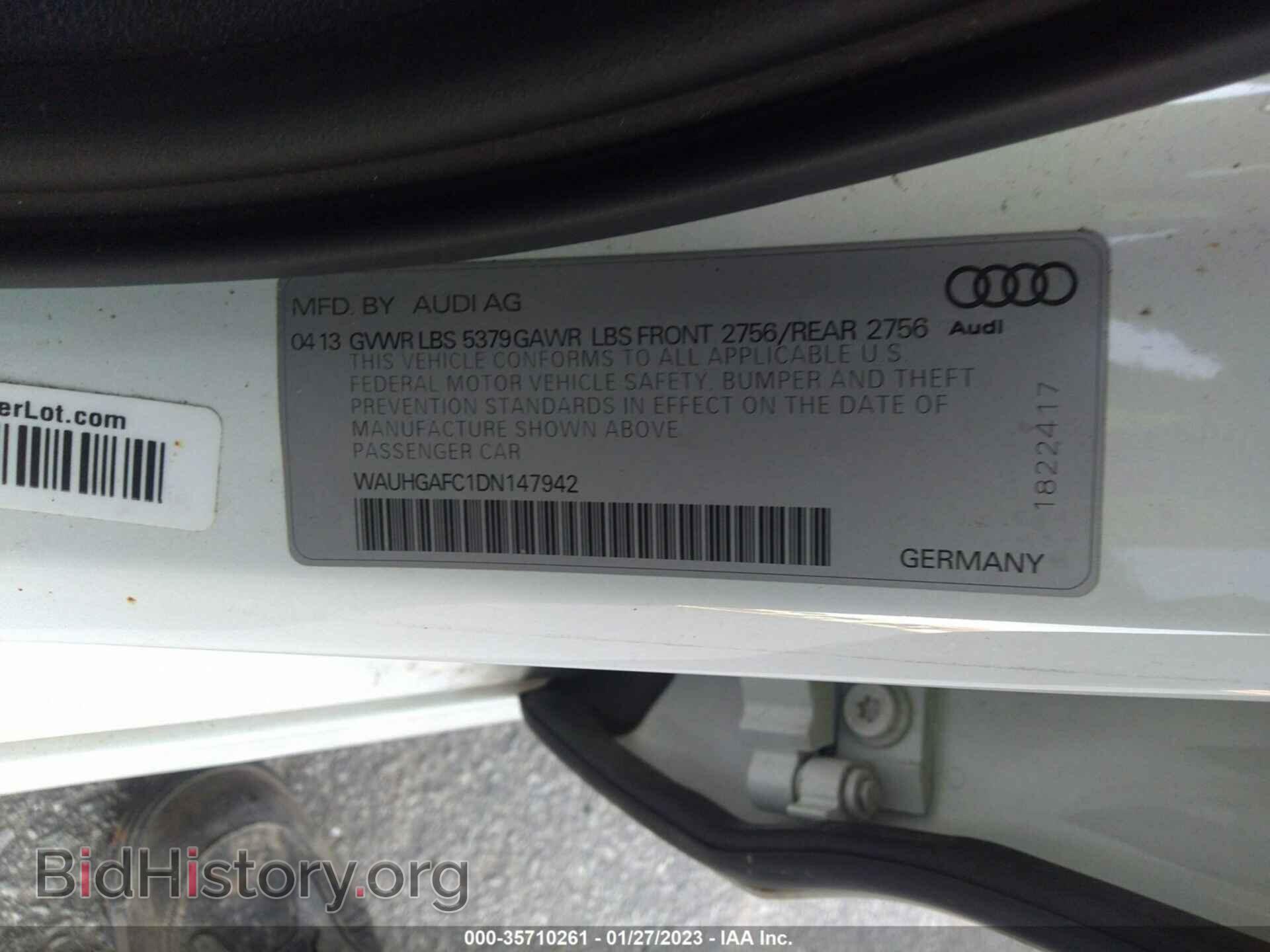 2013 AUDI A6 - VIN: WAUHGAFC1DN147942 - Фото 9