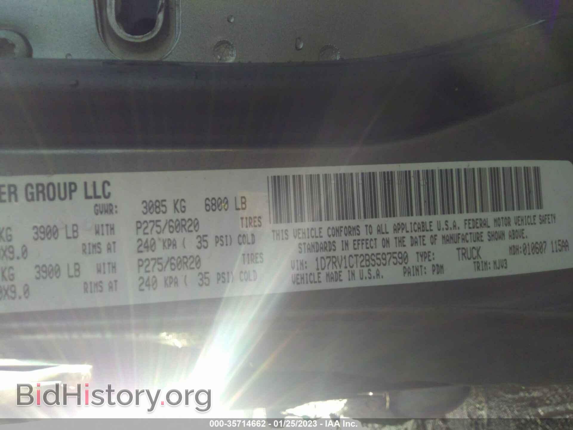 2011 RAM 1500 - VIN: 1D7RV1CT2BS597590 - Фото 9