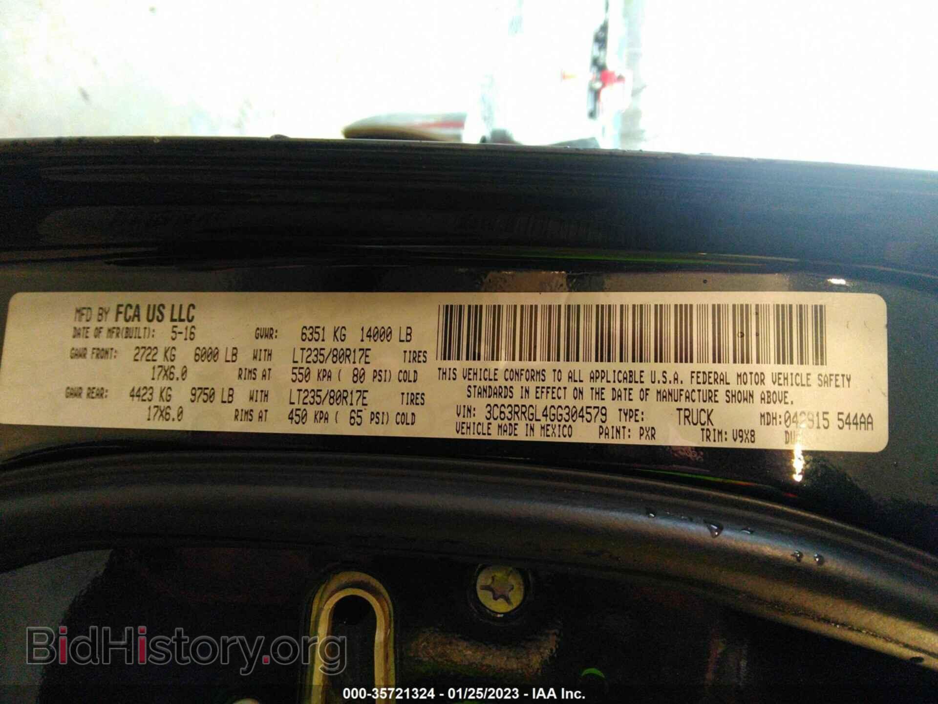 2016 RAM 3500 - VIN: 3C63RRGL4GG304579 - Фото 9