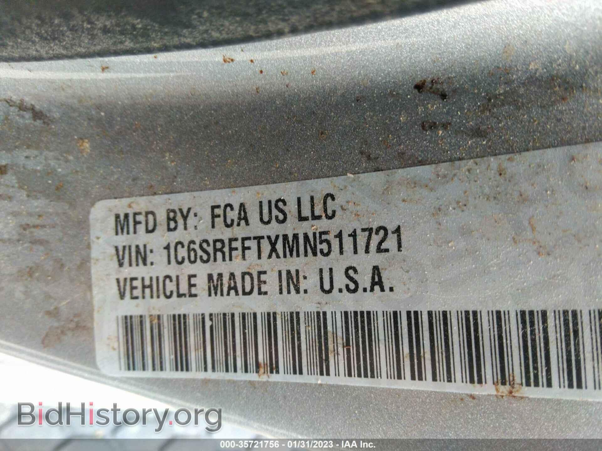 2021 RAM 1500 - VIN: 1C6SRFFTXMN511721 - Photo 9